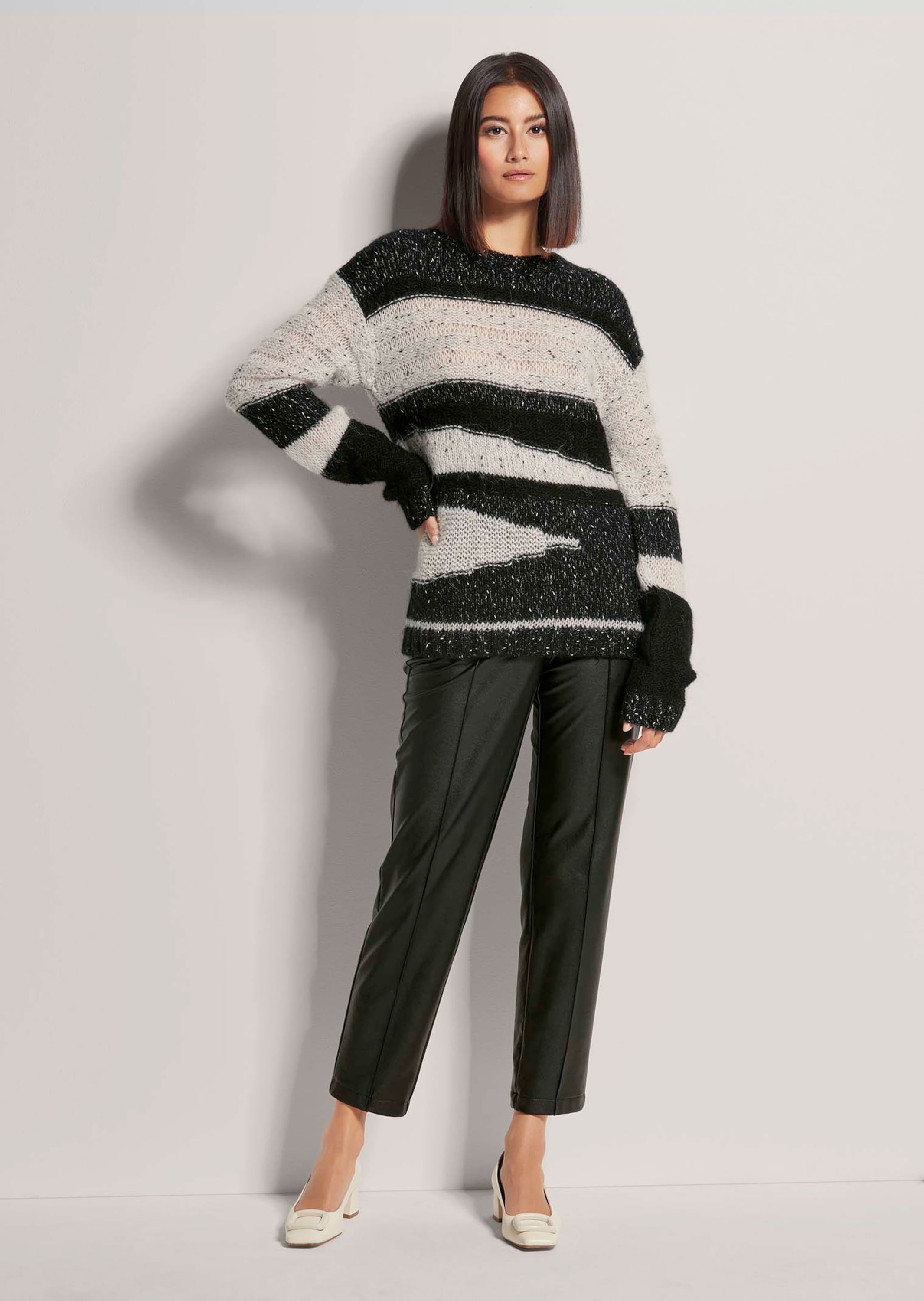 MADELEINE Longpullover »Pullover Intarsien-Pullover«