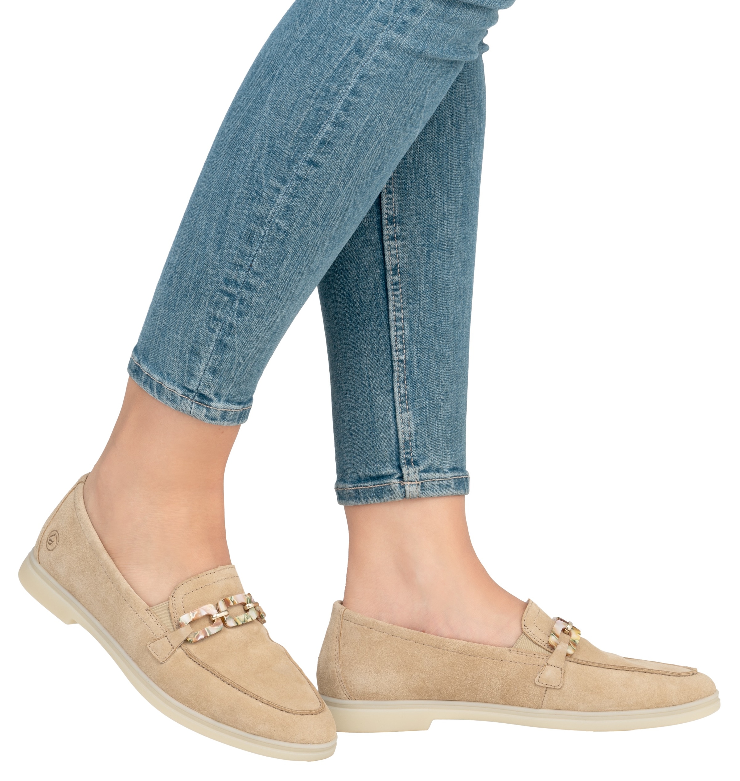 Remonte Loafer »Elisabeth Hurley-Collection«, Slipper, Halbschuh, Businessschuh mit modischer Zierkette