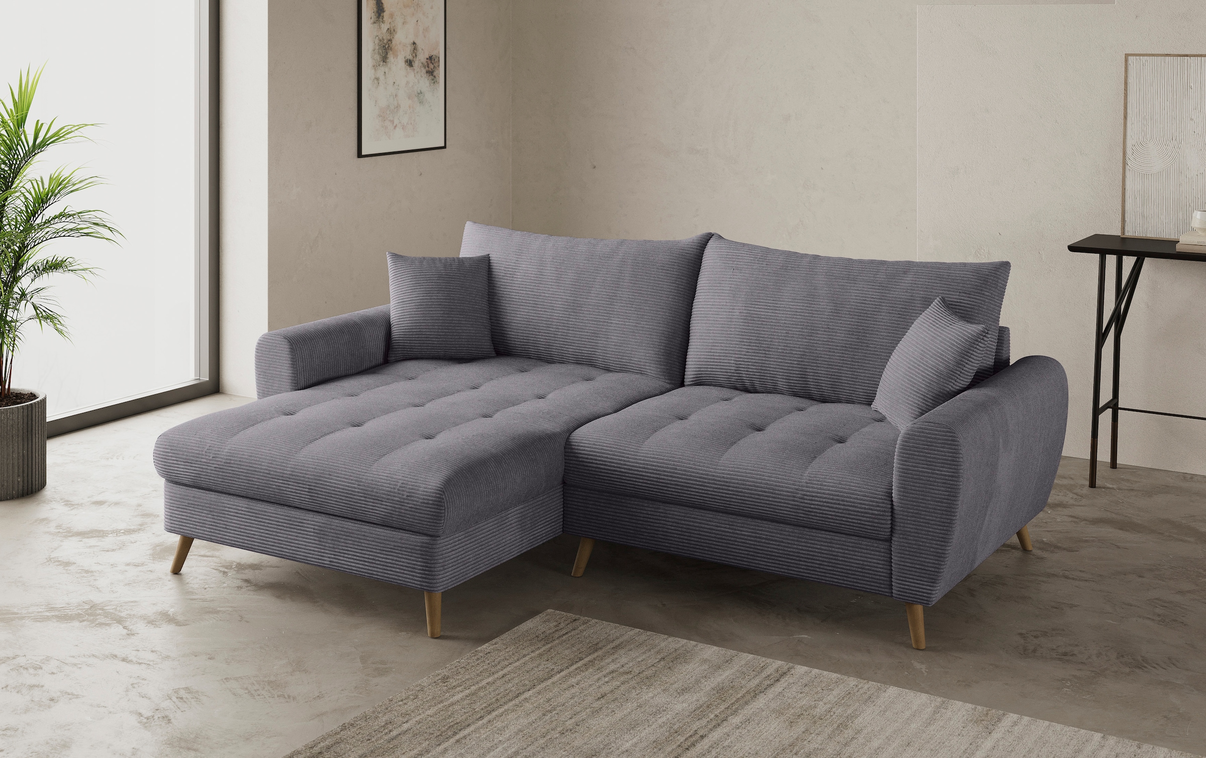 Mr. Couch Ecksofa »Blackburn II, L-Form«, Mit Kaltschaumpolsterung bis 140 kg belastbar