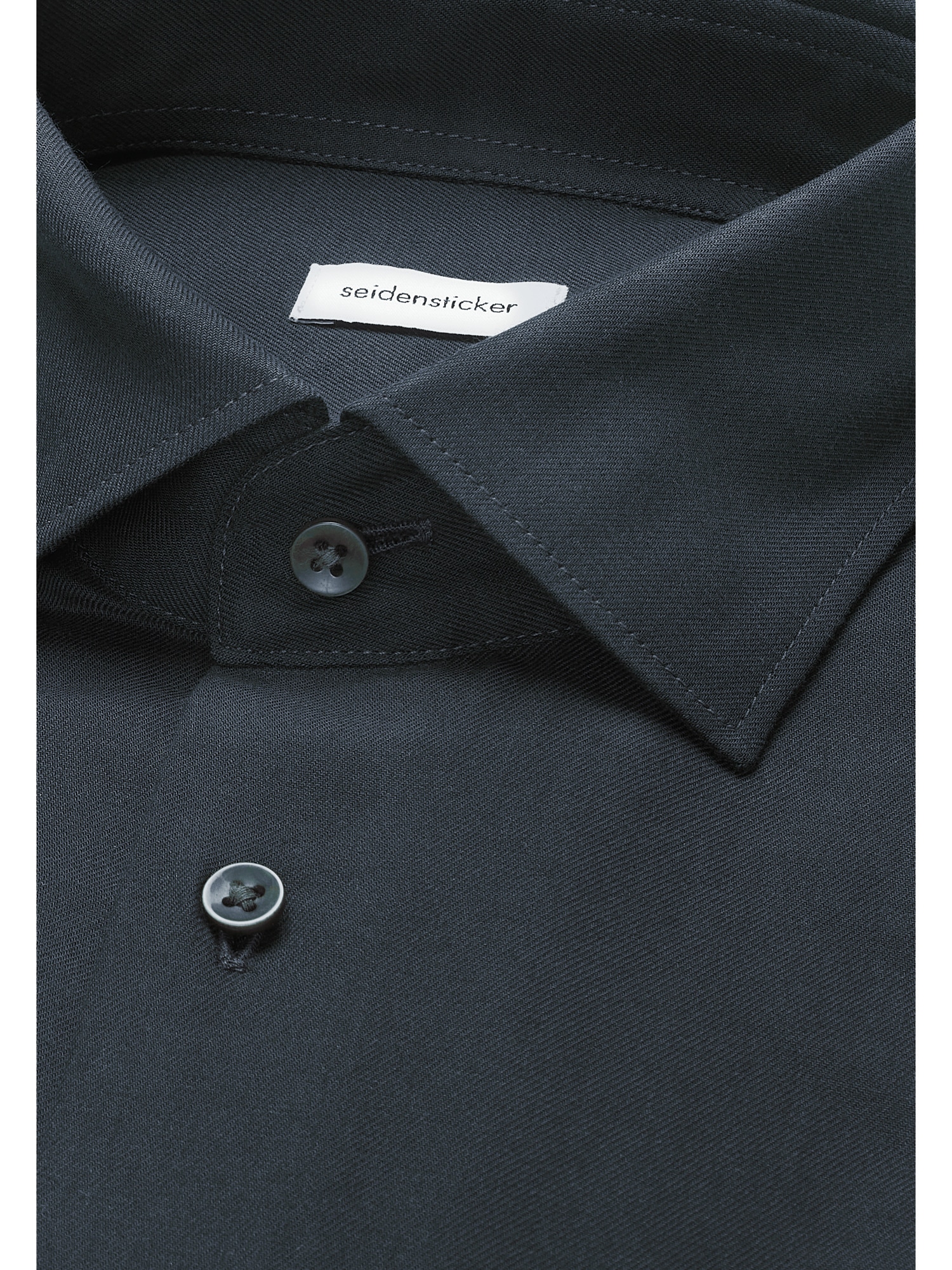 seidensticker Flanellhemd »Schwarze Rose« Comfort 1/1 Kentkragen Uni