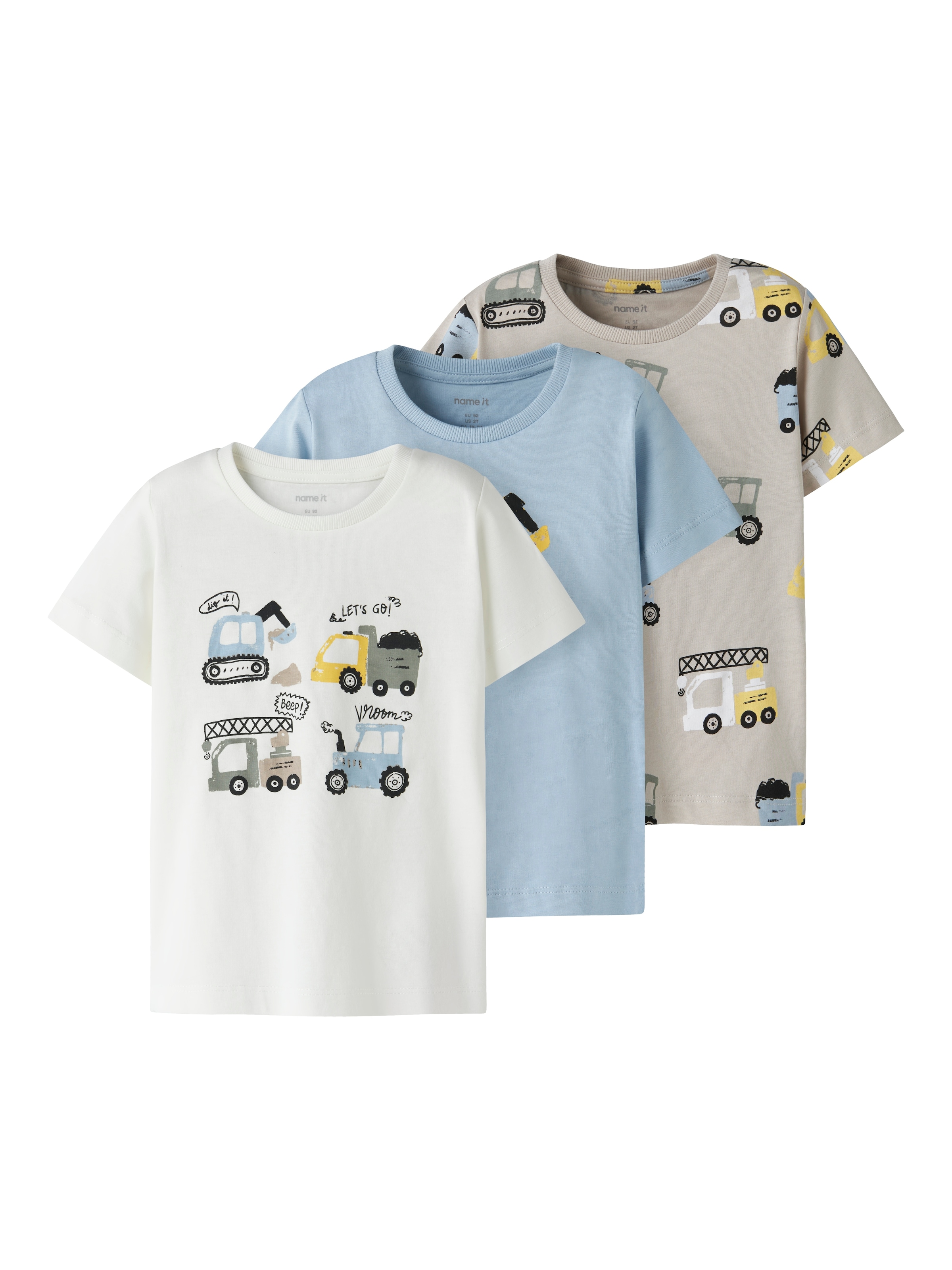 Name It T-Shirt »NMMDANNY 3P SS TOP« Packung, 3