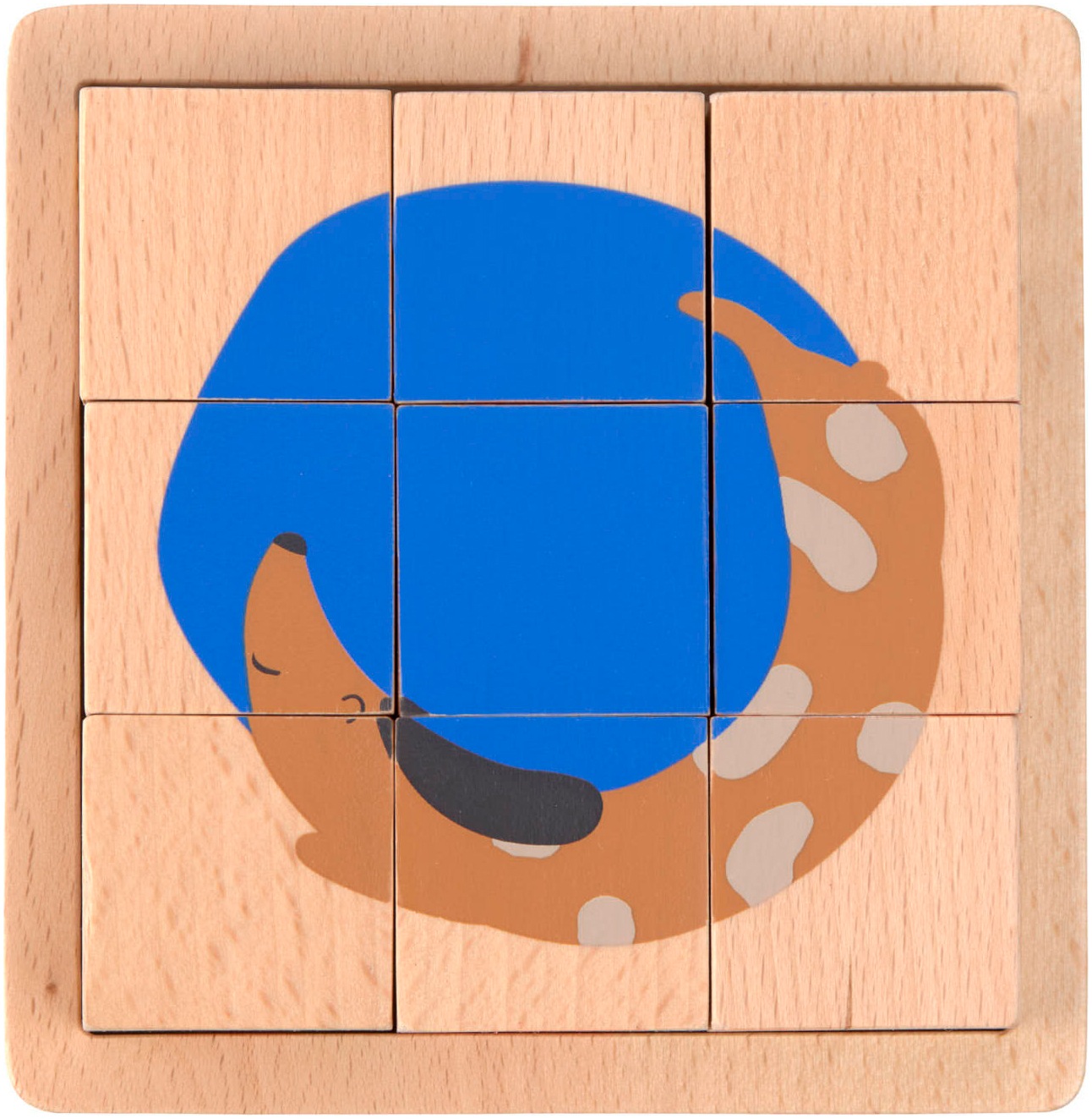 LÄSSIG Würfelpuzzle »Cube Puzzle Wood Little Mateys«, FSC® - schützt Wald - weltweit