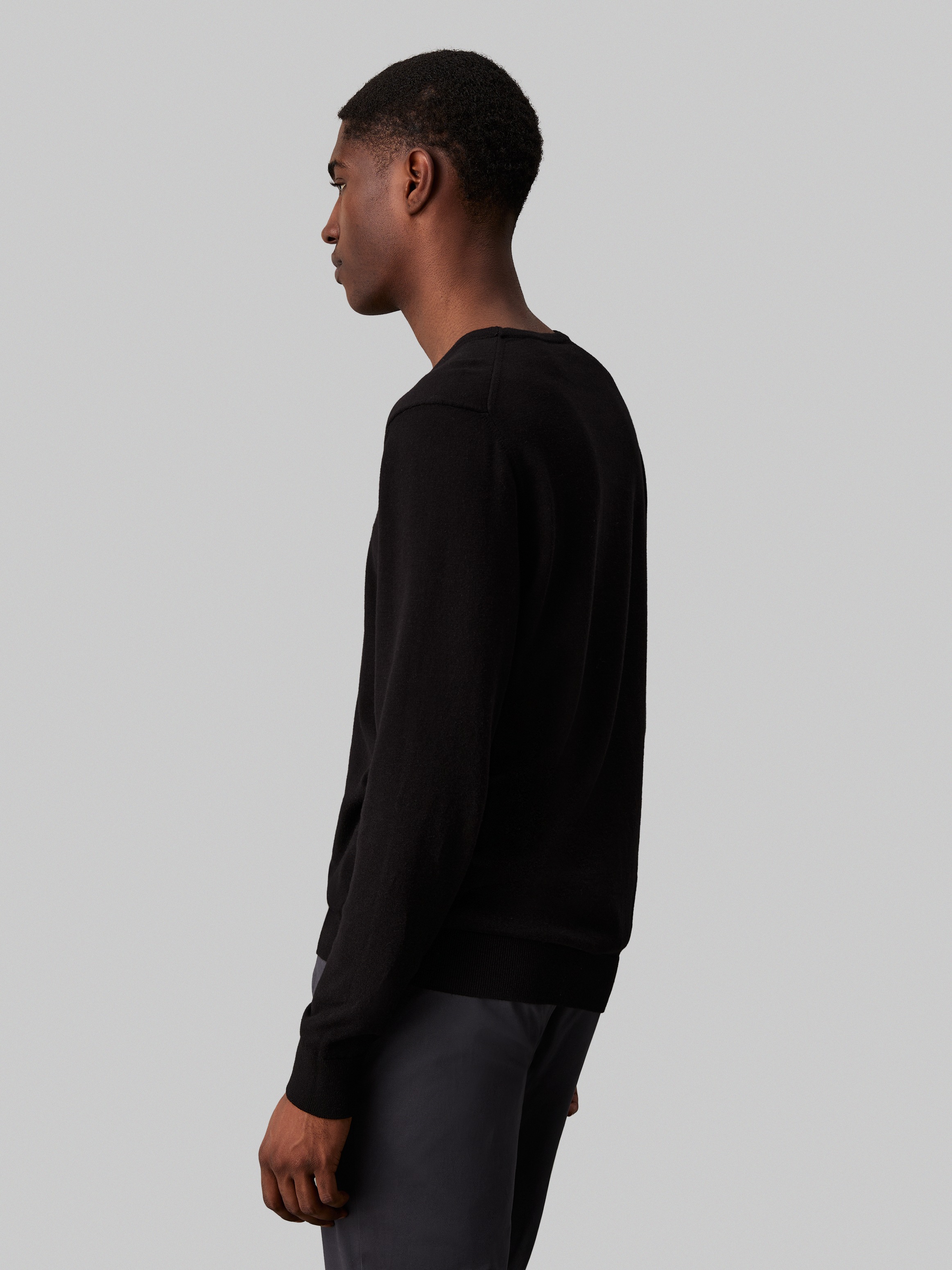 Calvin Klein Rundhalspullover »COTTON SILK BLEND CN SWEATER«, mit Logoprägung