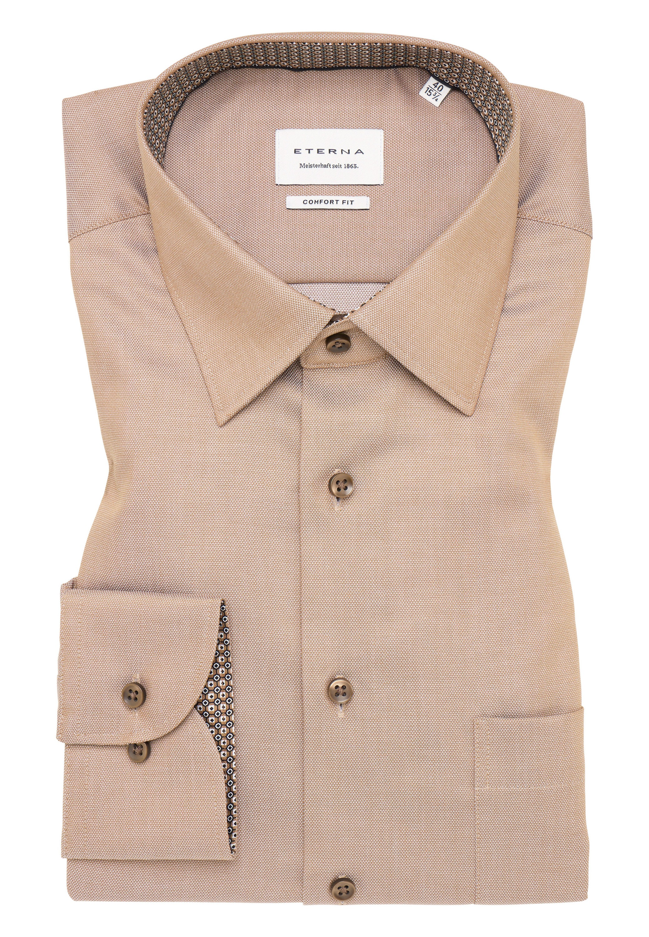 Eterna Langarmhemd »COMFORT FIT« NON IRON (bügelfrei)