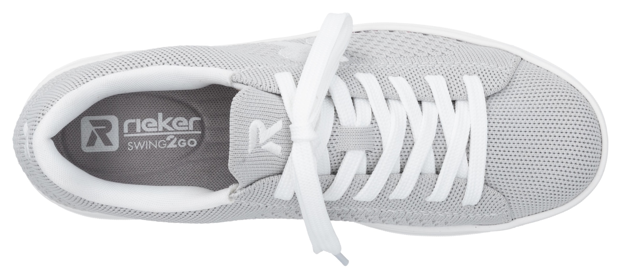 RIEKER Sport Slip-On Sneaker »Swing2GO«  Schlupfschuh, Freizeitsneaker mit aufgesetzter Schnürung