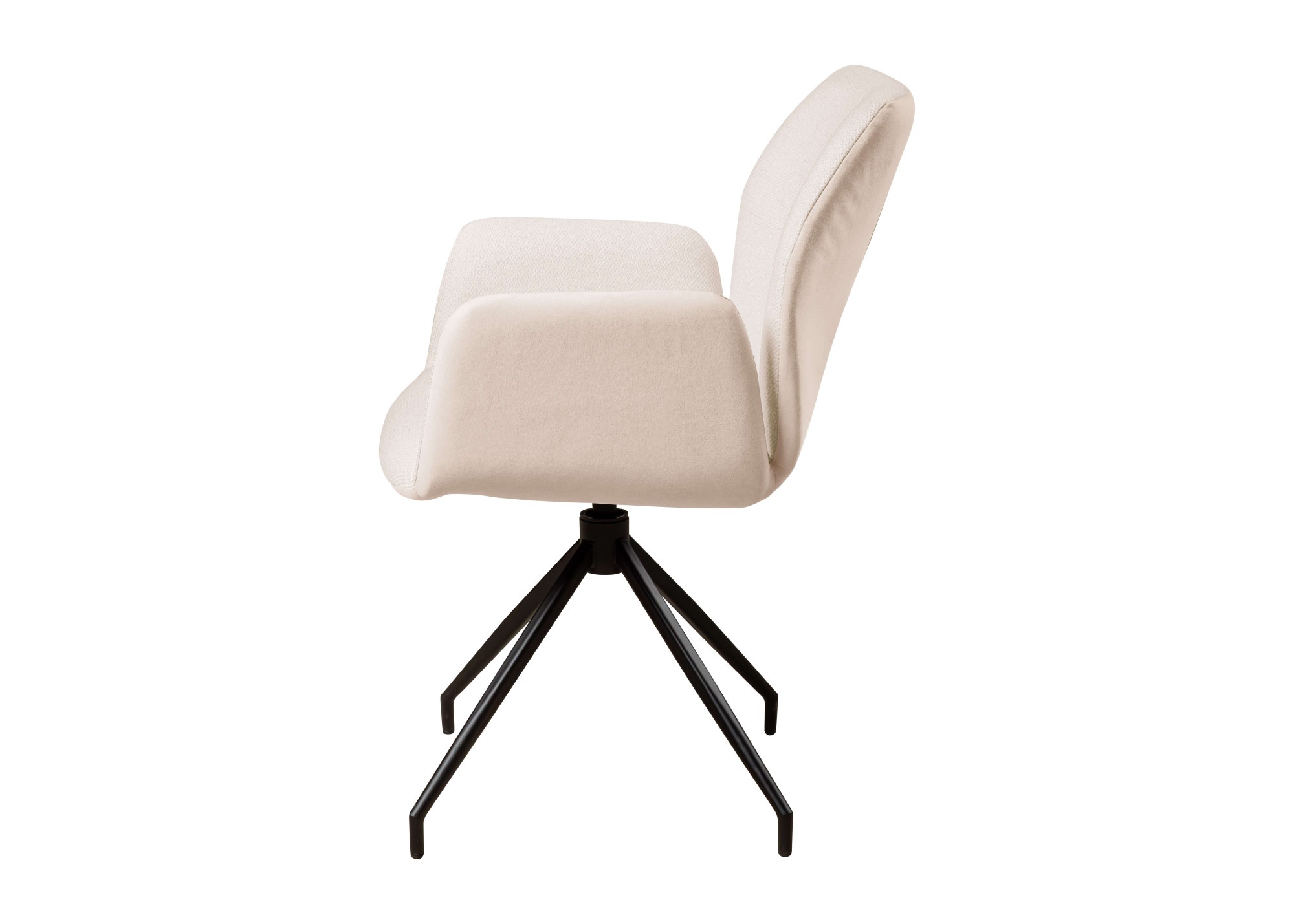 OTTO home Armlehnstuhl »Bruna Drehstuhl, Polsterstuhl, Esszimmerstuhl, Küchenstuhl, 4-Fußstuhl« () 360° drehbar, mit automatischer Rückstellung, 2-Stoff-Design