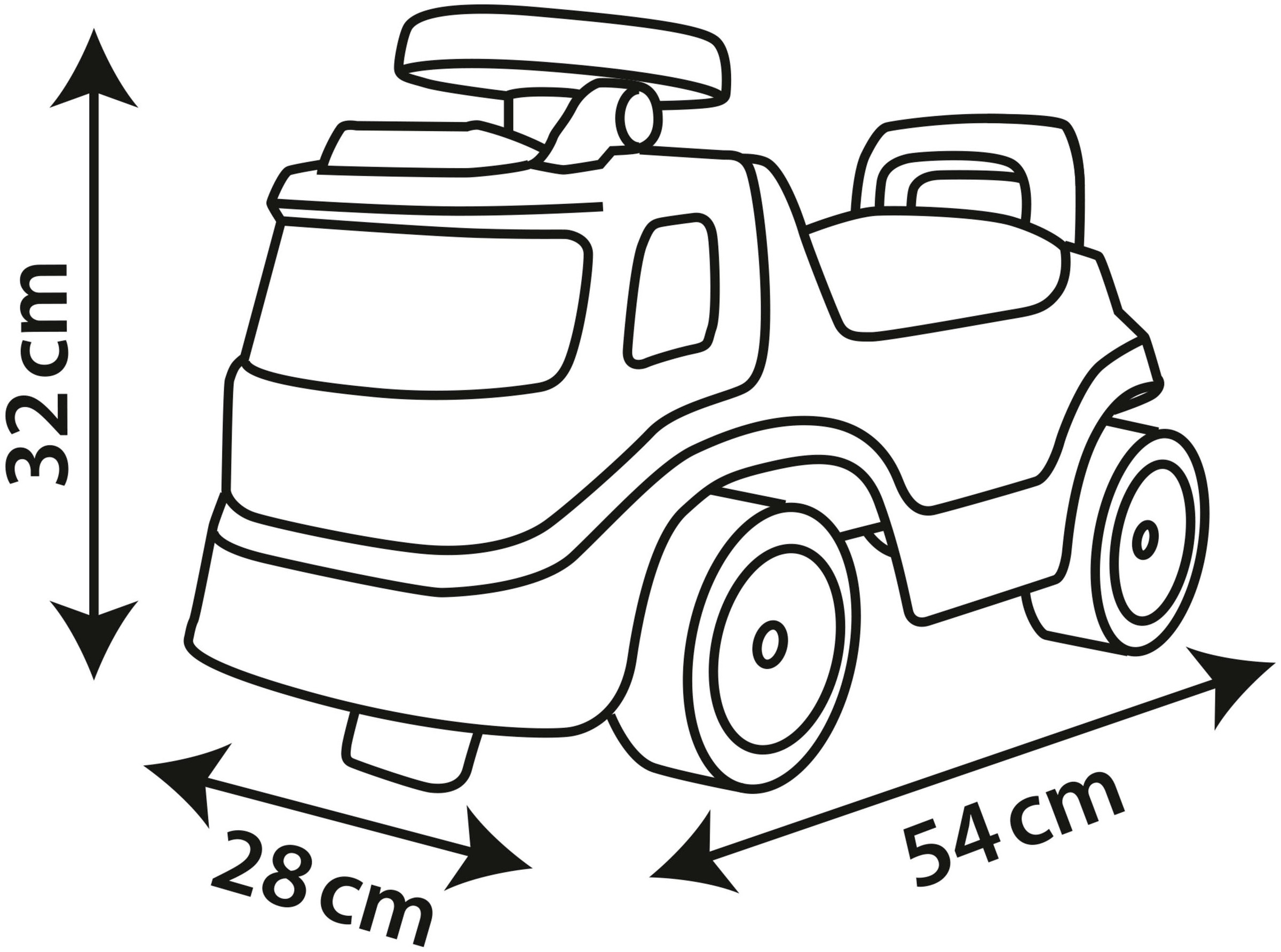 Smoby Rutscherauto »Feuerwehr« mit Licht und Sirene