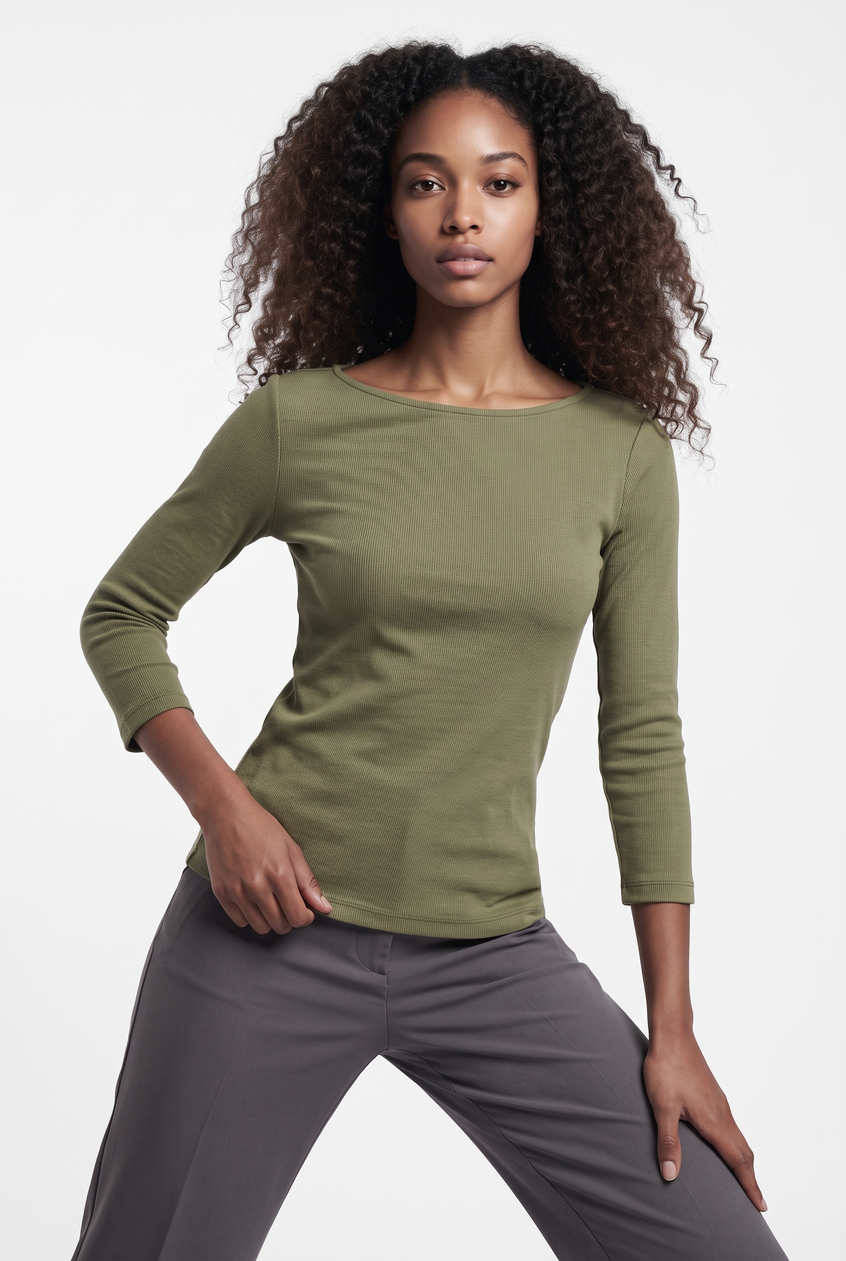 Vero Moda T-Shirt »VMCHLOE PANDA 3/4 BOATNECK TOP JRS« Baumwollmischung, slim fit