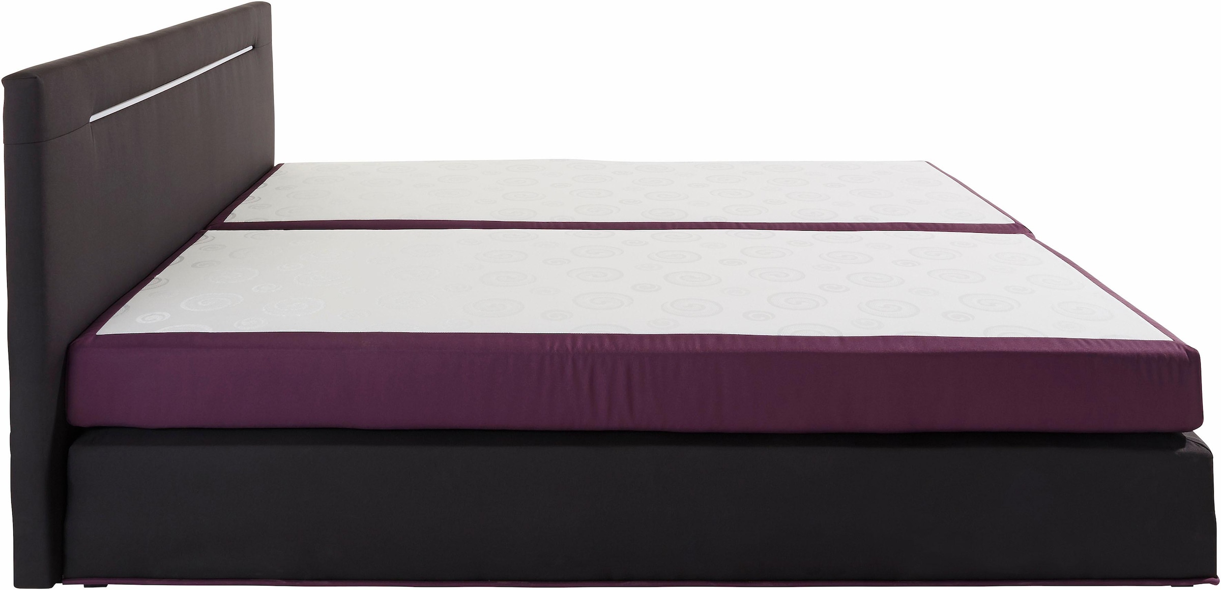 COLLECTION AB Boxspringbett, inkl. LED-Beleuchtung mit Farbwechsel und Topper