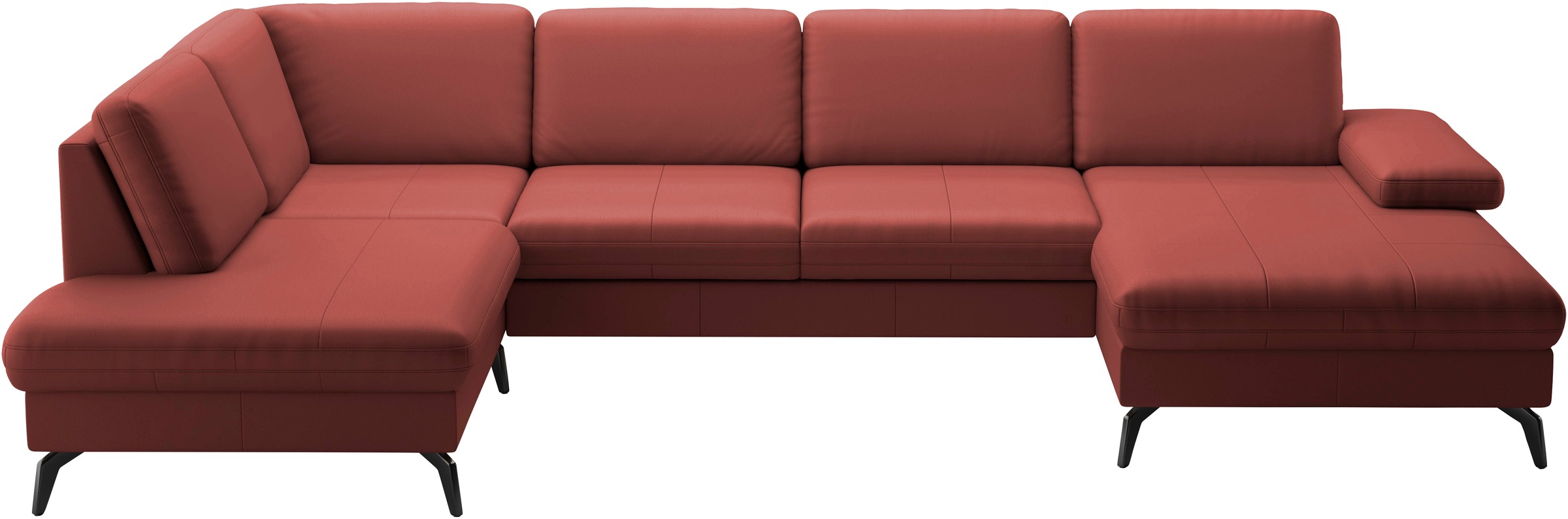 sit&more Wohnlandschaft »Morris U-Form, inkl. Sitztiefenverstellung«, wahlweise mit Armteilverstellung, Bettfunktion & Bettkasten