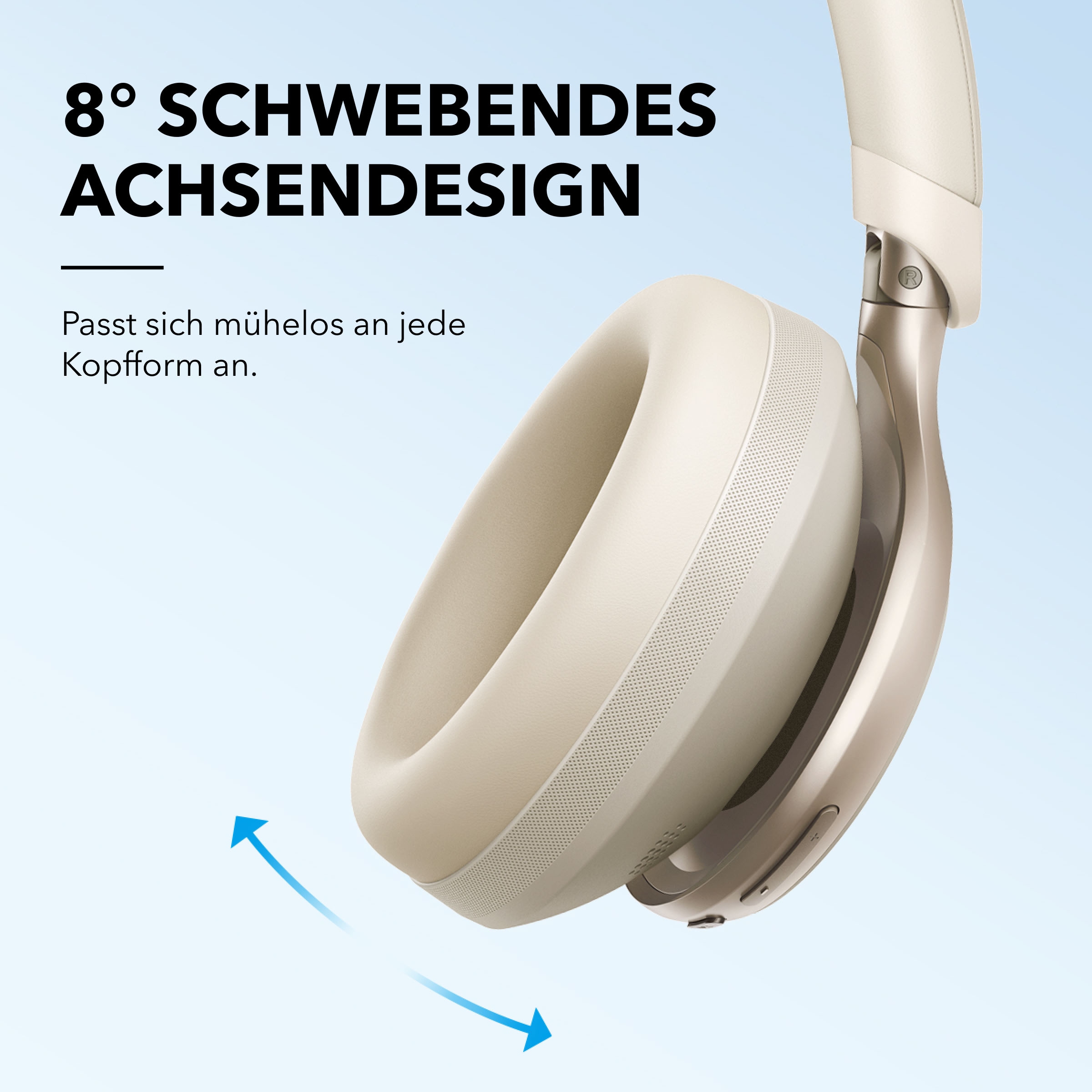 Anker wireless Kopfhörer »soundcore Space One« Bluetooth Active Noise Cancelling (ANC) | Geräuschisolierung