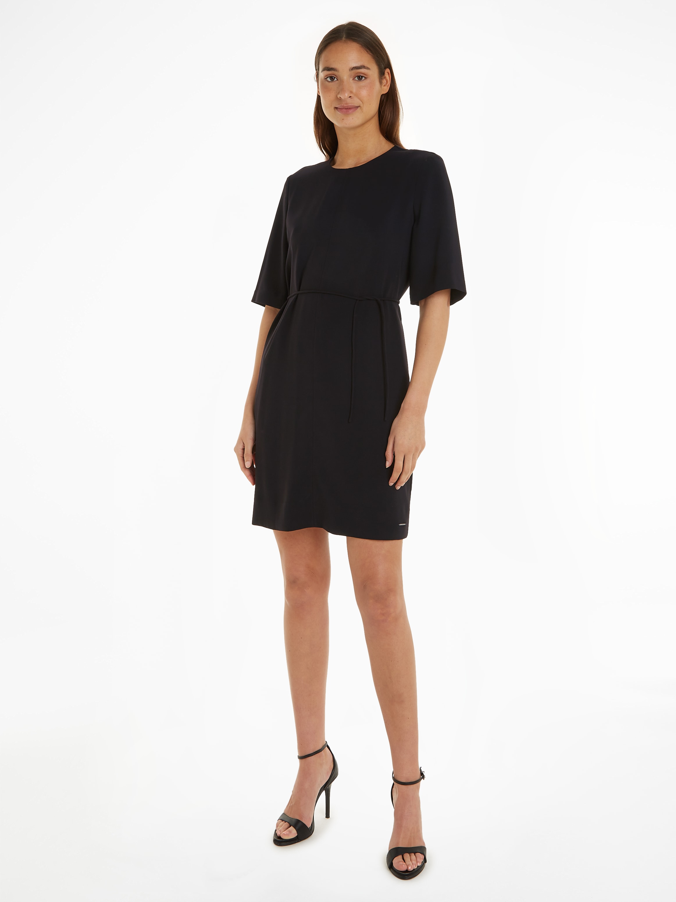 Calvin Klein Midikleid »STRUCTURE TWLL MINI SHIFT DRESS«