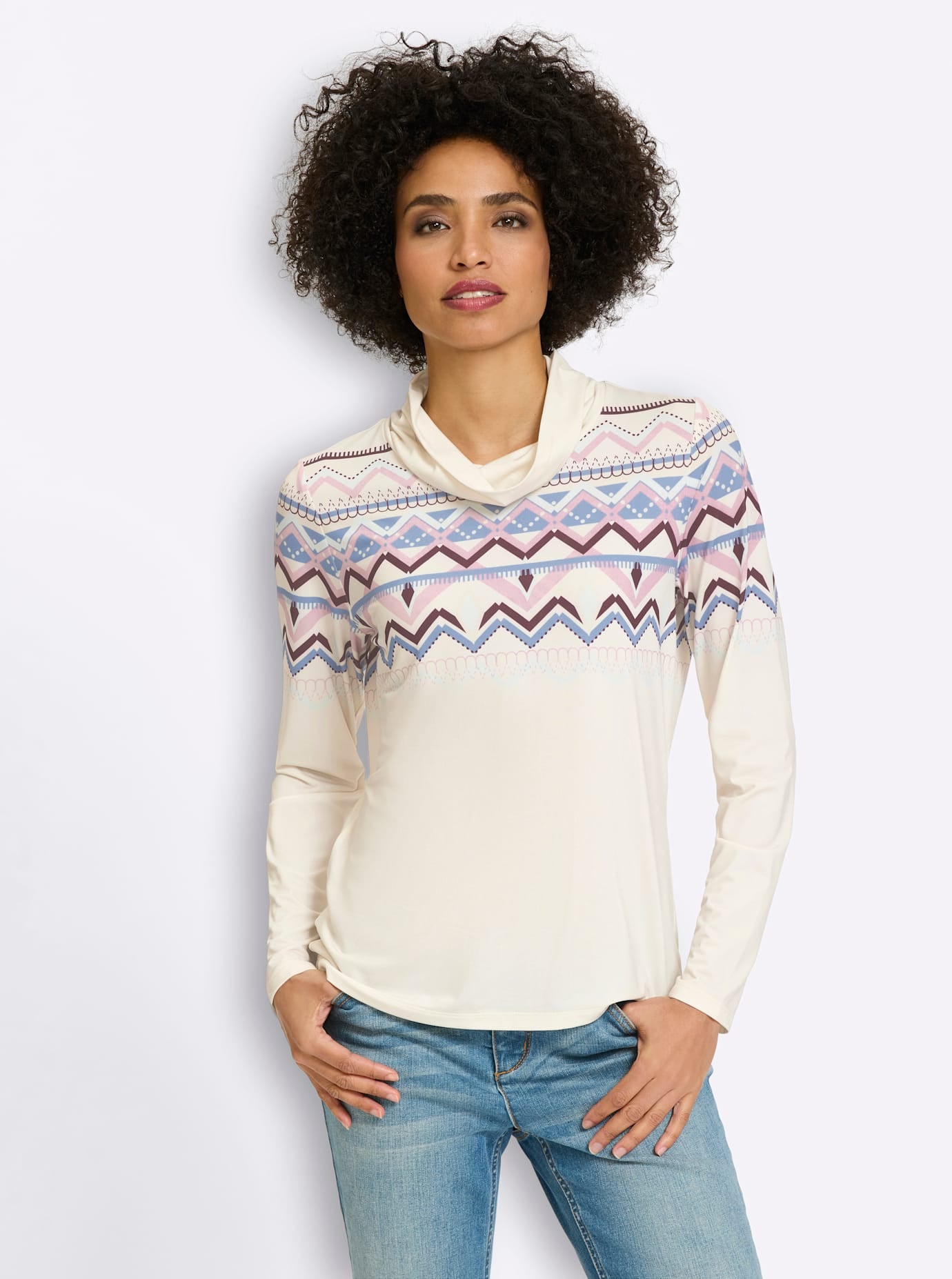 heine Langarmshirt »Druck-Shirt« 1