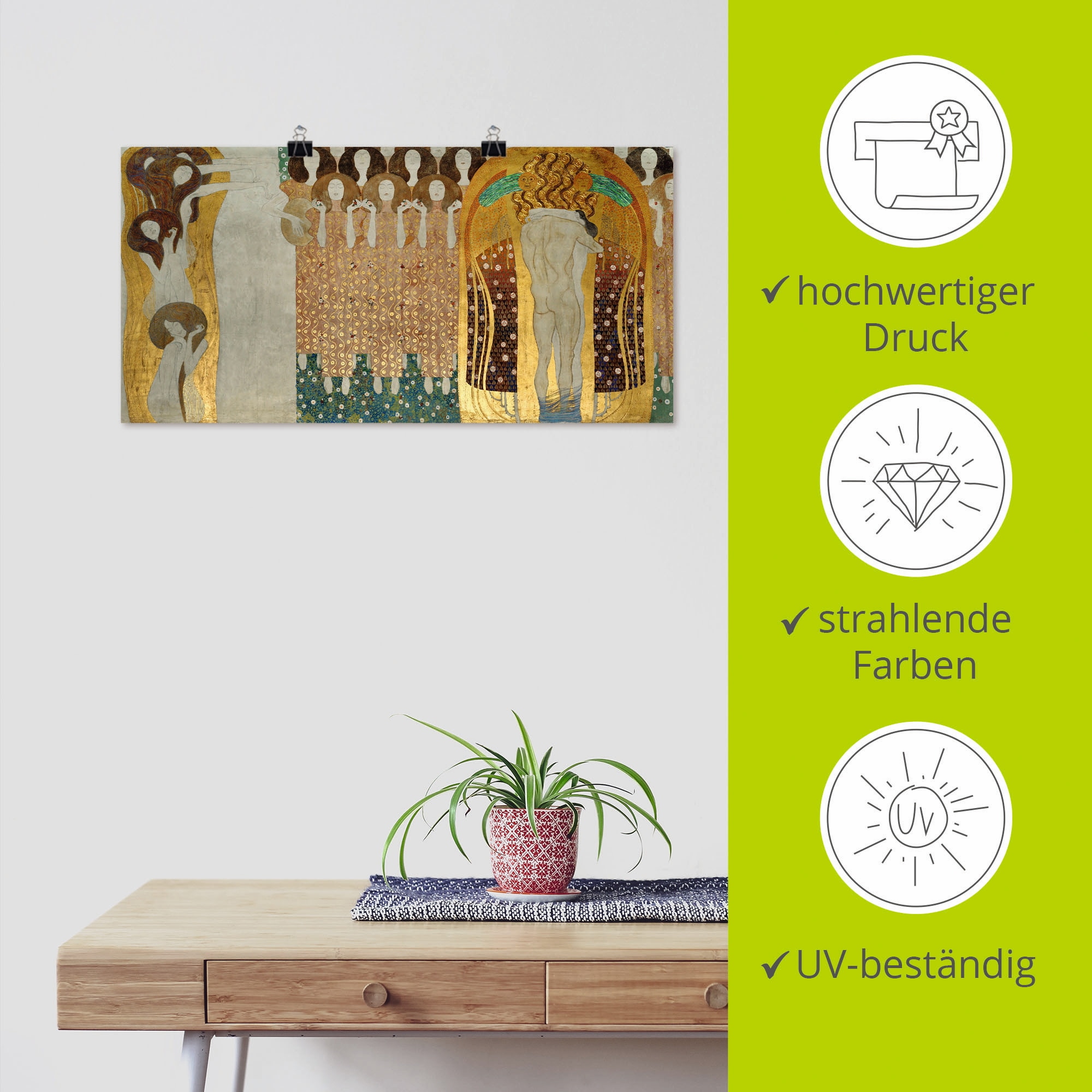 Artland Wandbild »Beethovenfries« Gruppen & Familien 1 Stk. tlg. als Leinwandbild, Poster in verschied. Größen