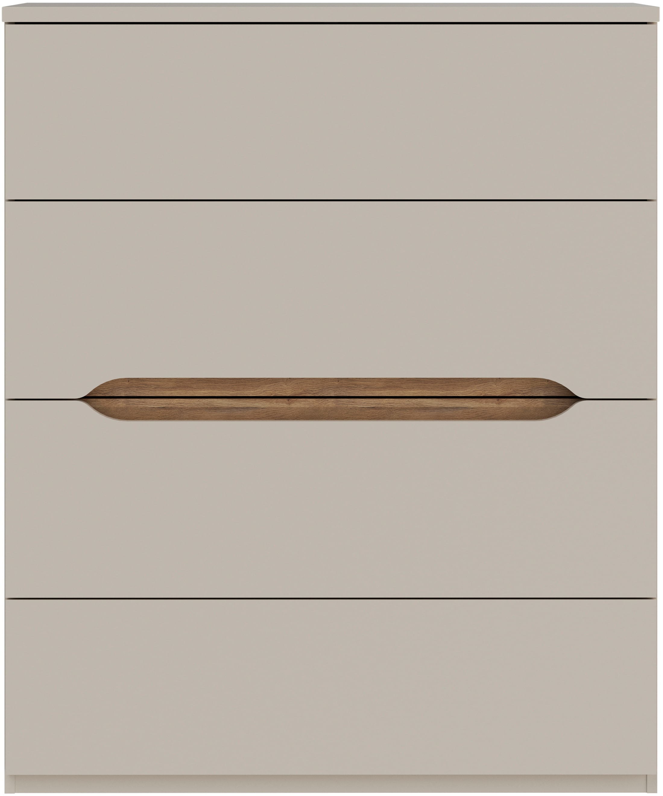 FORTE Hochkommode, B/H/T 95,1/114,7/41,5 cm Hochkommode ohne Griffe