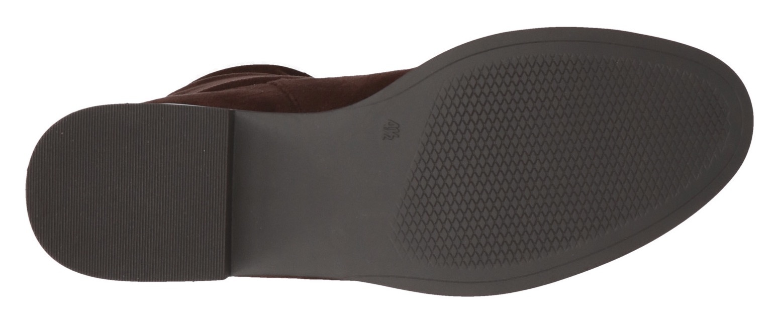 Caprice Schlupfstiefel, Blockabsatz, Langschaftstiefel in klassischer Linie, XS Schaft