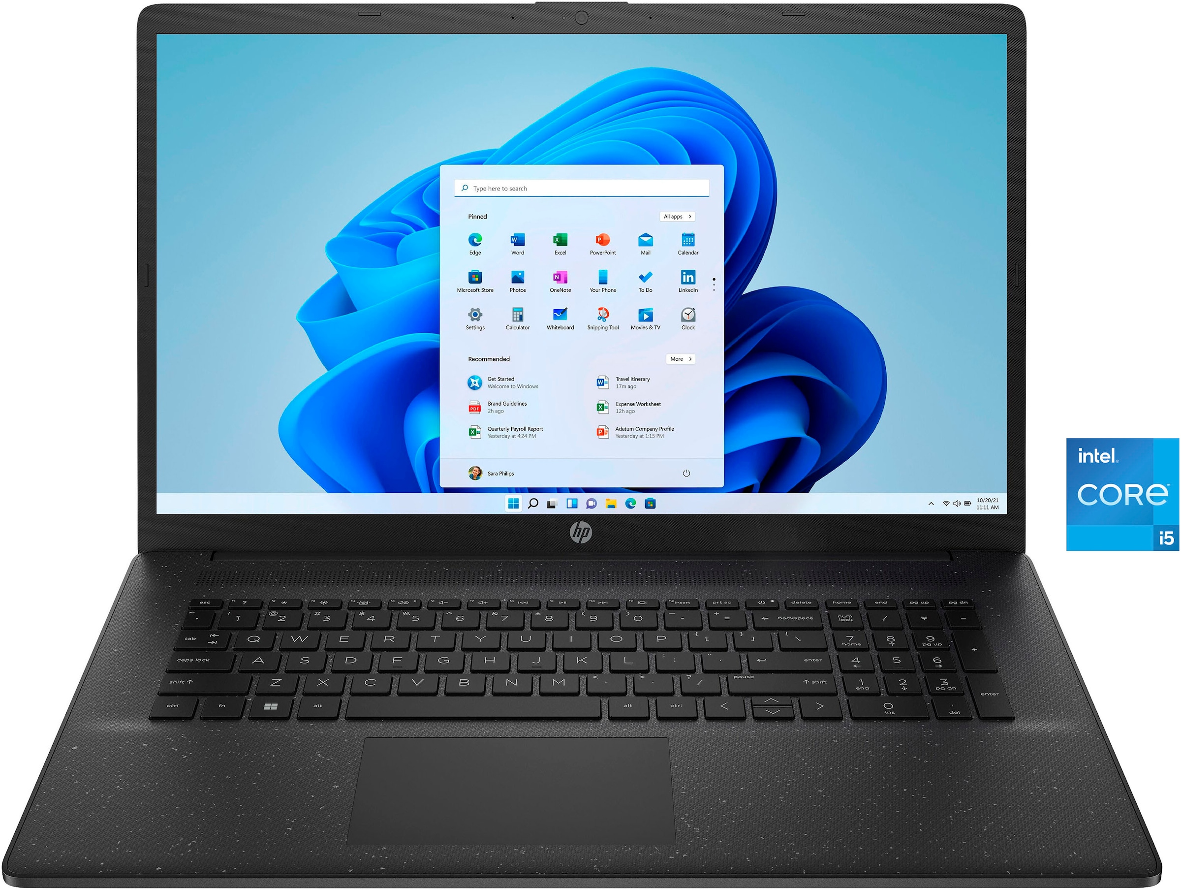 HP Notebook »17-cn4255ng«, 43,9 cm, / 17,3 Zoll, Intel, Core i5, Iris® Xᵉ Graphics, 512...