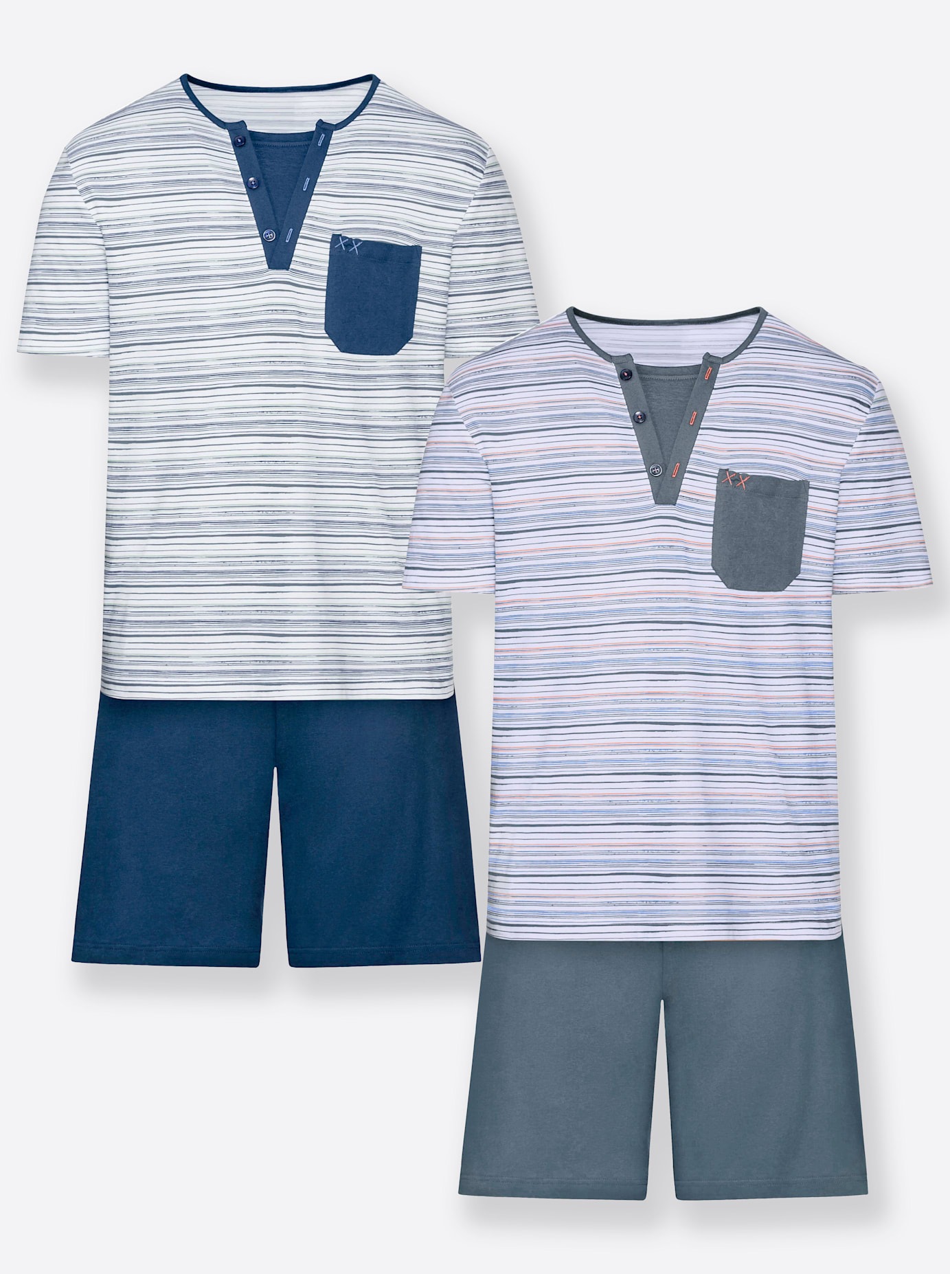 Wäschepur Herren Schlafanzug in blau, Größe 48/50