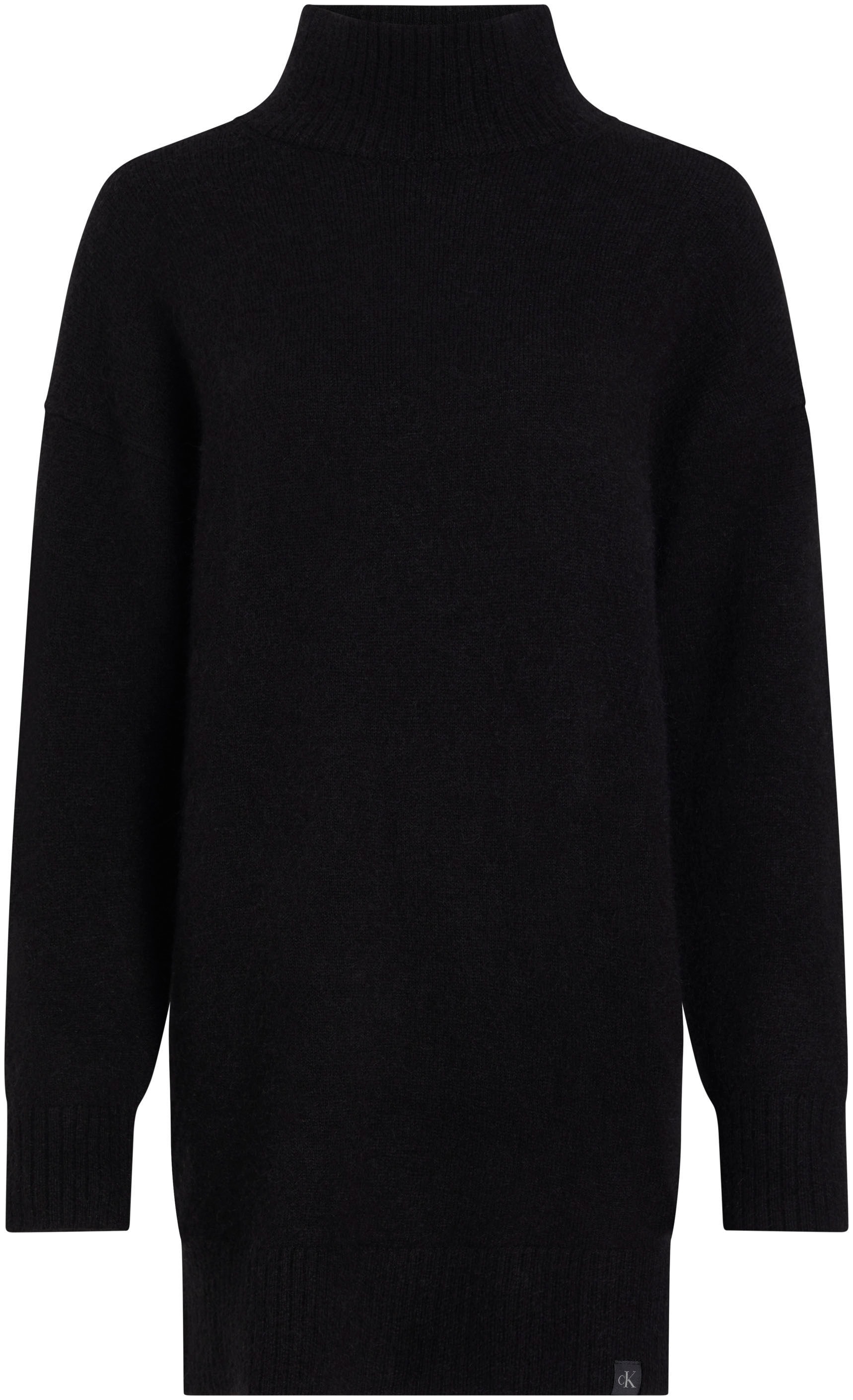 Calvin Klein Jeans Strickkleid »FLUFFY YARN LOOSE SWEATER DRESS«, mit Stehkragen
