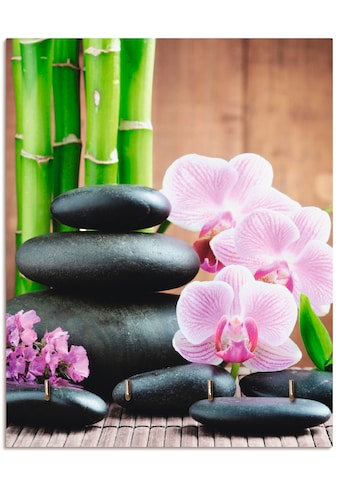 Hakenleiste »Spa Konzept Zen Steinen Orchideen«