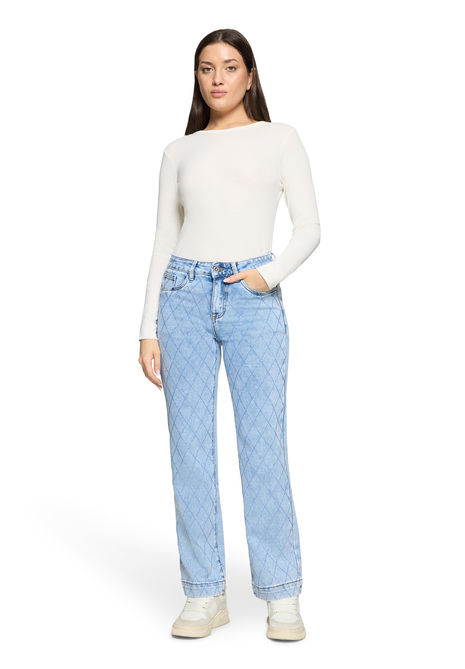 Cartoon Stretch-Hose »Stretch-Jeans mit Strass«