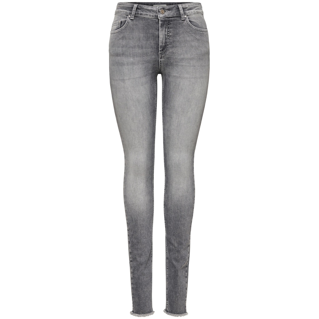 ONLY Skinny-fit-Jeans »BLUSH«, mit ausgefranstem Saum