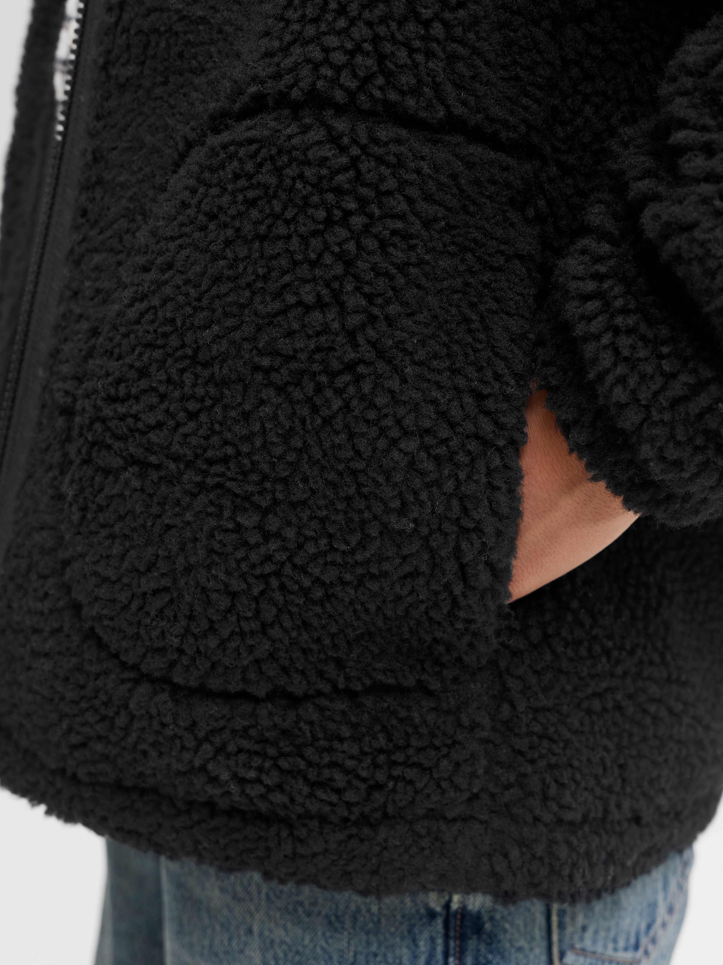 Jack & Jones Junior Kurzjacke »JJESOHO TEDDY JACKET AW26 SN JNR« Kunstfaser, Teddy Material