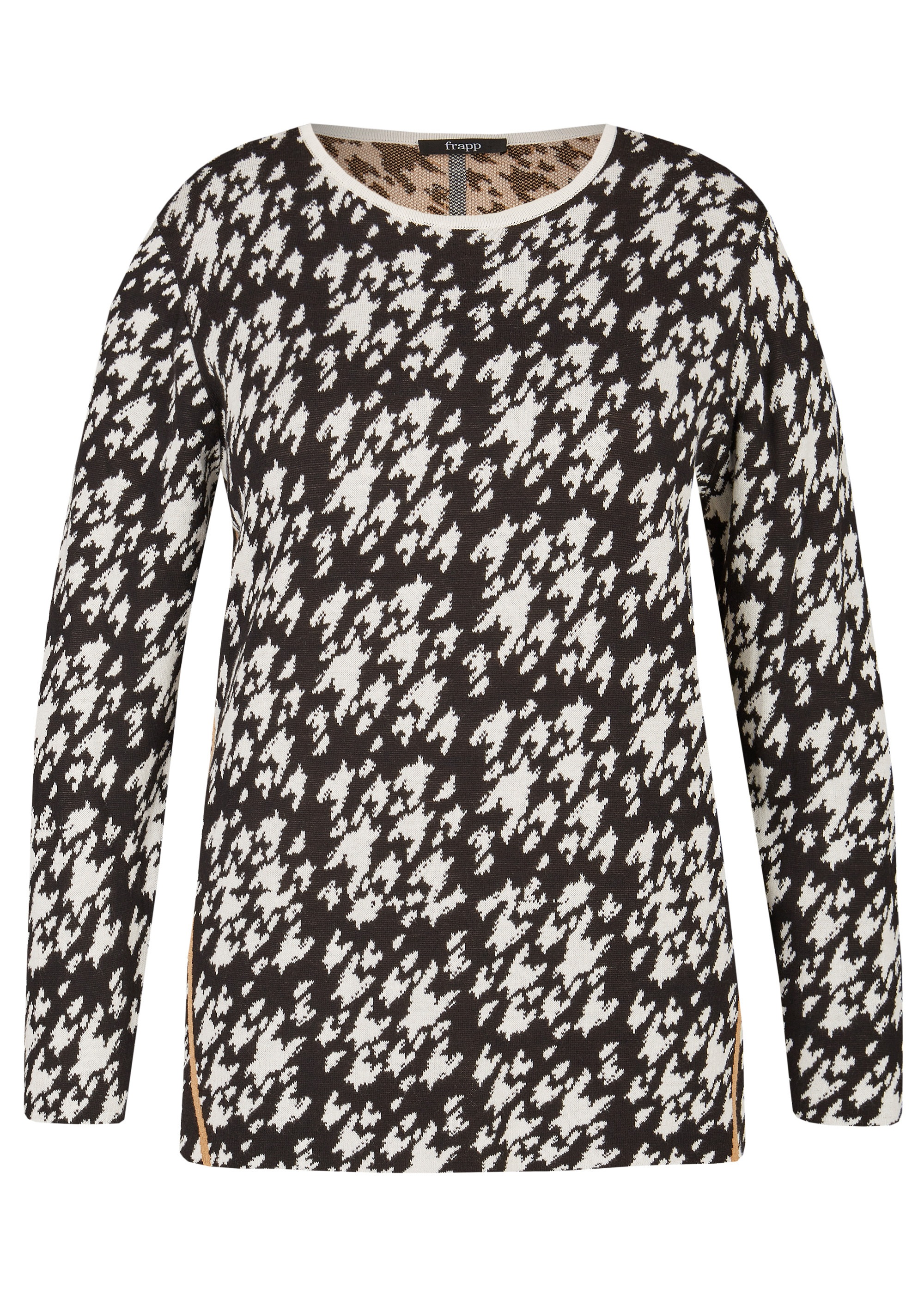 FRAPP Jacquardpullover, mit edlem Jacquardmuster