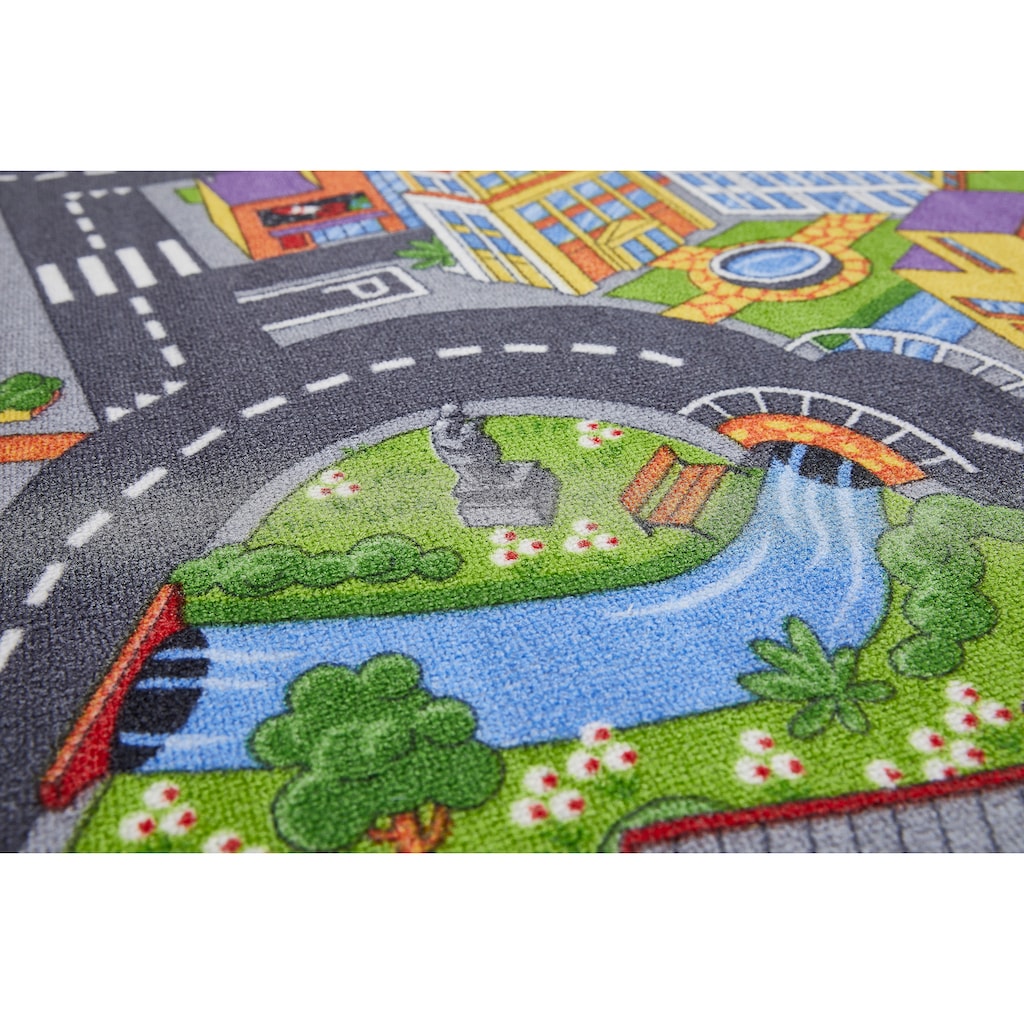 Andiamo Kinderteppich »Straße«, rechteckig, Straßen-Spiel-Teppich, Straßenbreite: 8,5 cm, Kinderzimmer