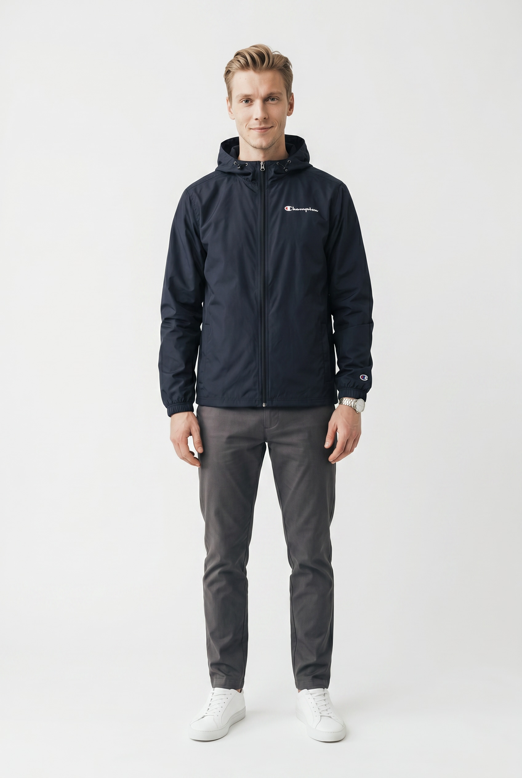Champion Windbreaker »OUTDOOR Windbreaker« mit Kapuze mit Kapuze und Kordelzug, wasser- und windabweisend