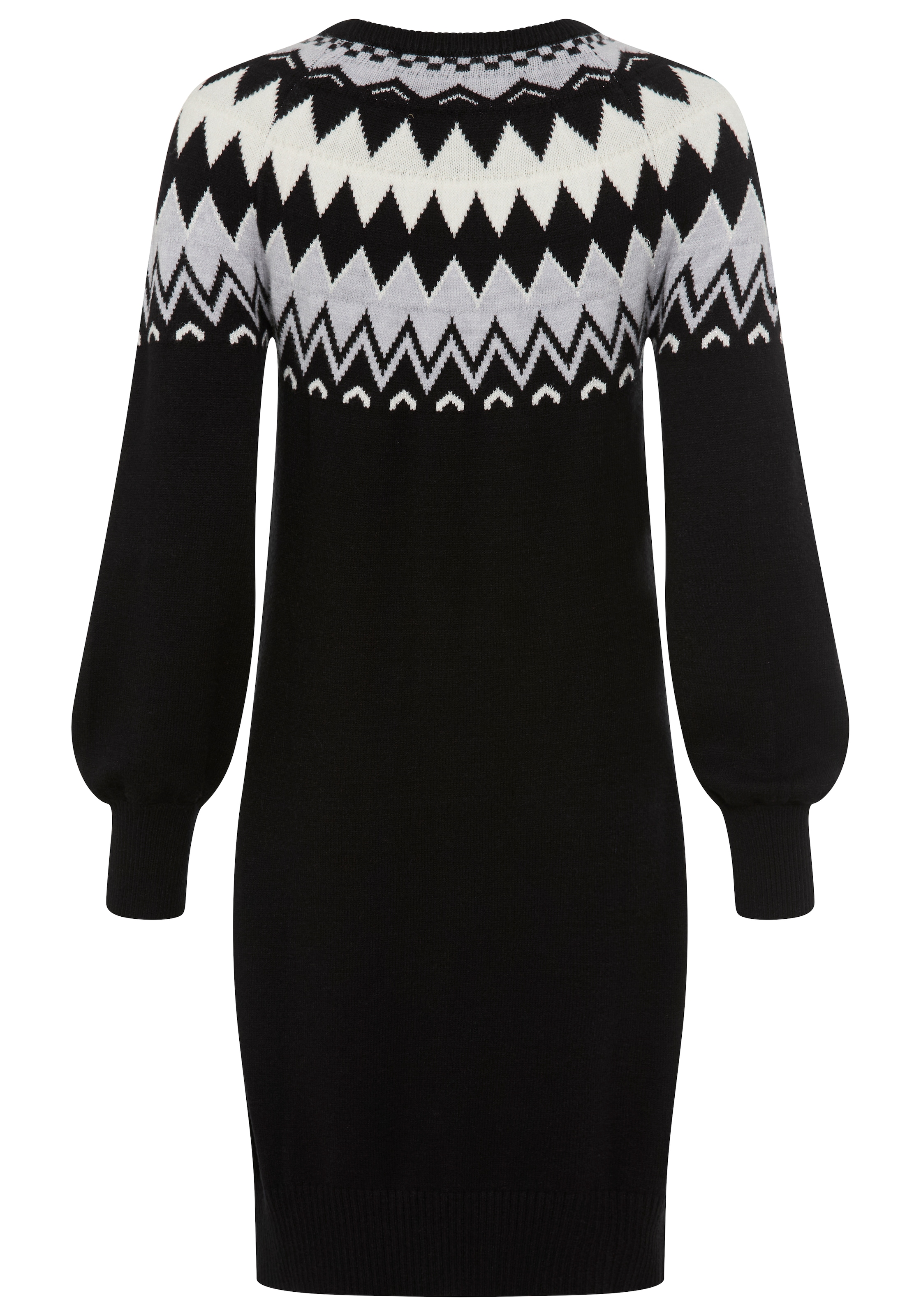 Laura Scott Strickkleid Ohne Taschen mit kuscheligem Norwegermuster - NEUE KOLLEKTION