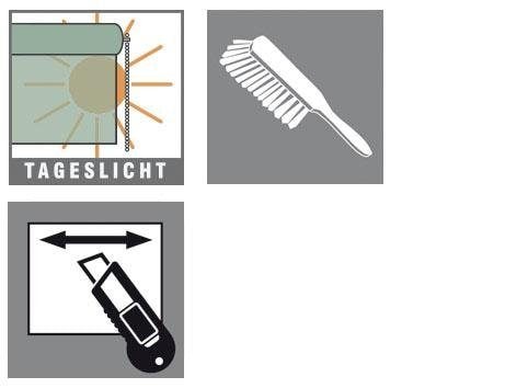 WOHNIDEE-Kollektion Seitenzugrollo »Rollo Tageslicht«, Lichtschutz, ohne Bohren, freihängend, Klebemontage / Schraubmontage möglich