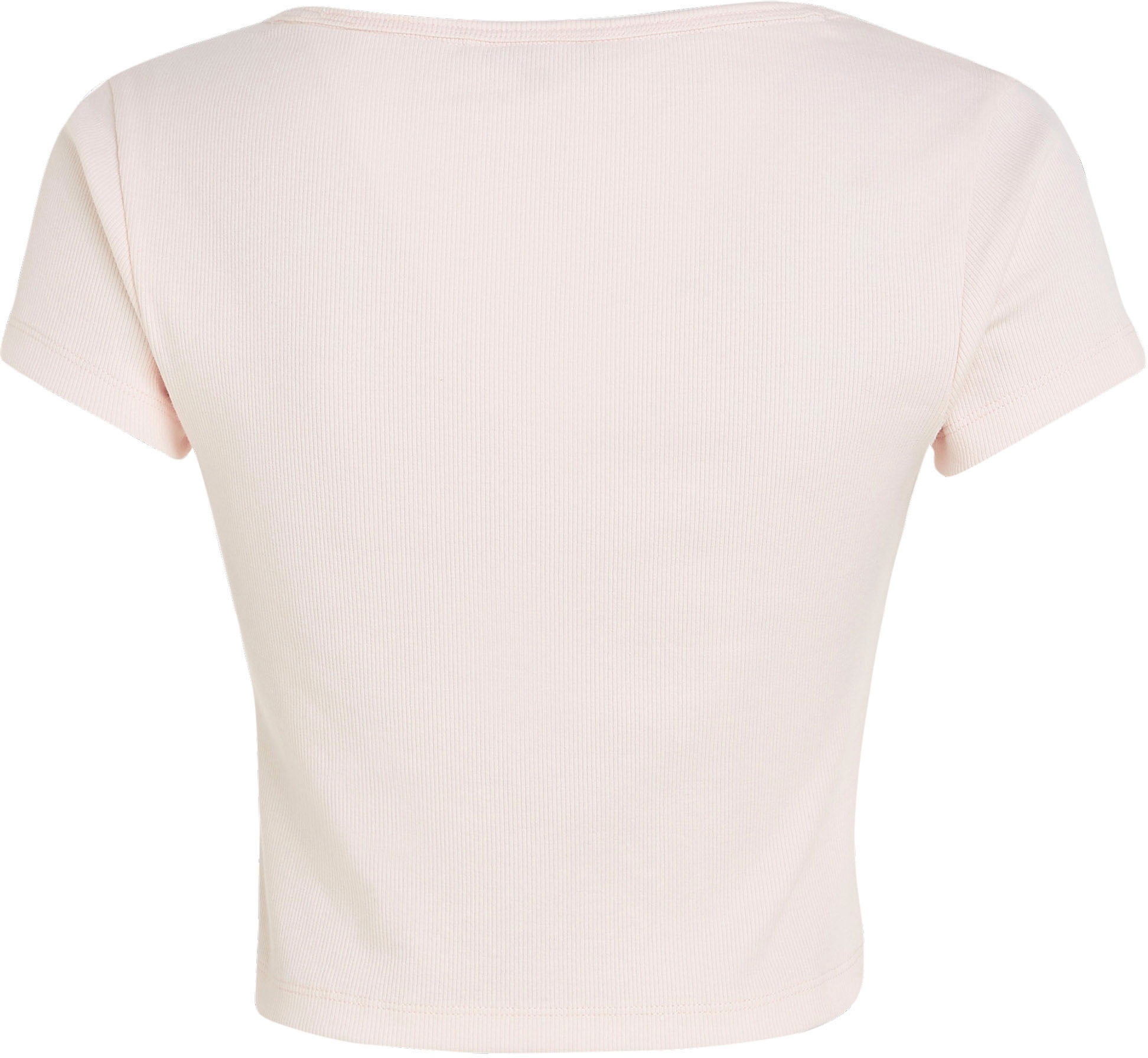 Tommy Jeans T-Shirt »TJW BBY CRP ESSENTIAL RIB V SS«, in Rippoptik