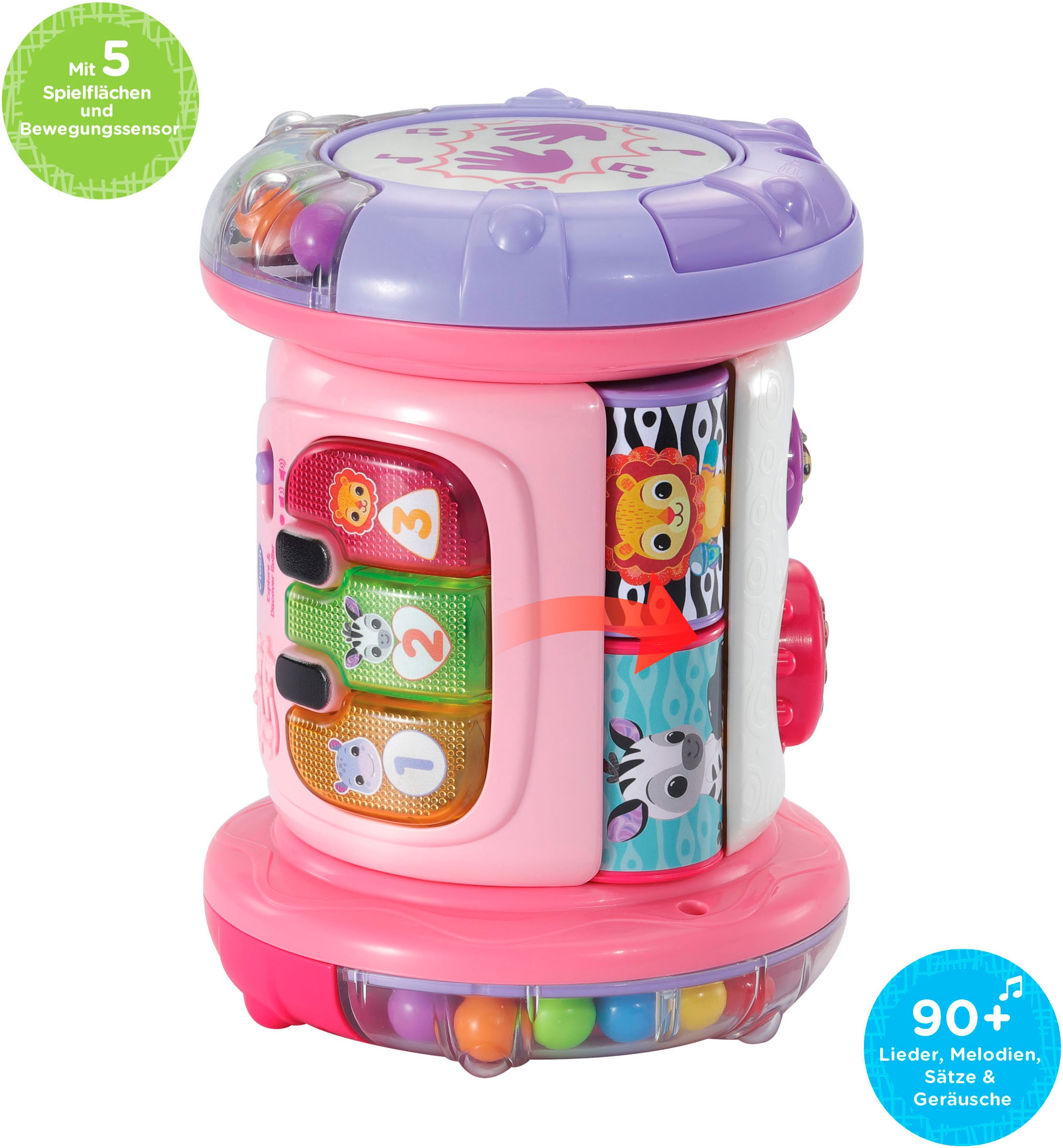 Vtech® Lernspielzeug »Vtech Baby, 3in1 Rollende Entdecker-Trommel«