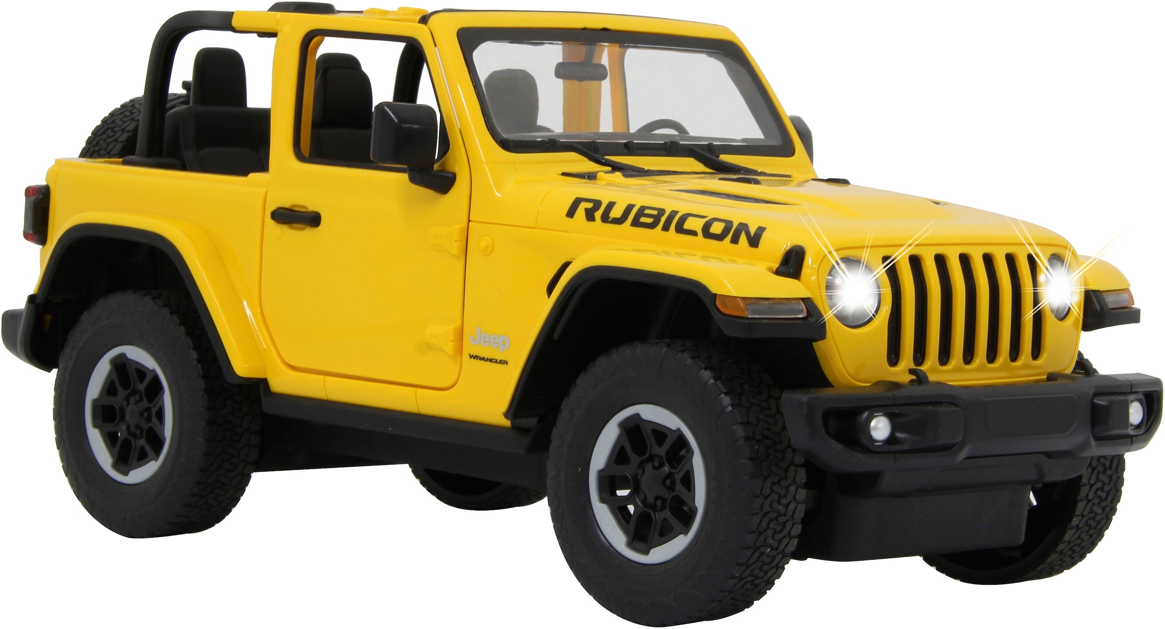 Jamara RC-Auto »Deluxe Cars, Jeep Wrangler JL, 1:14, gelb, 2,4GHz«, mit LED-Licht