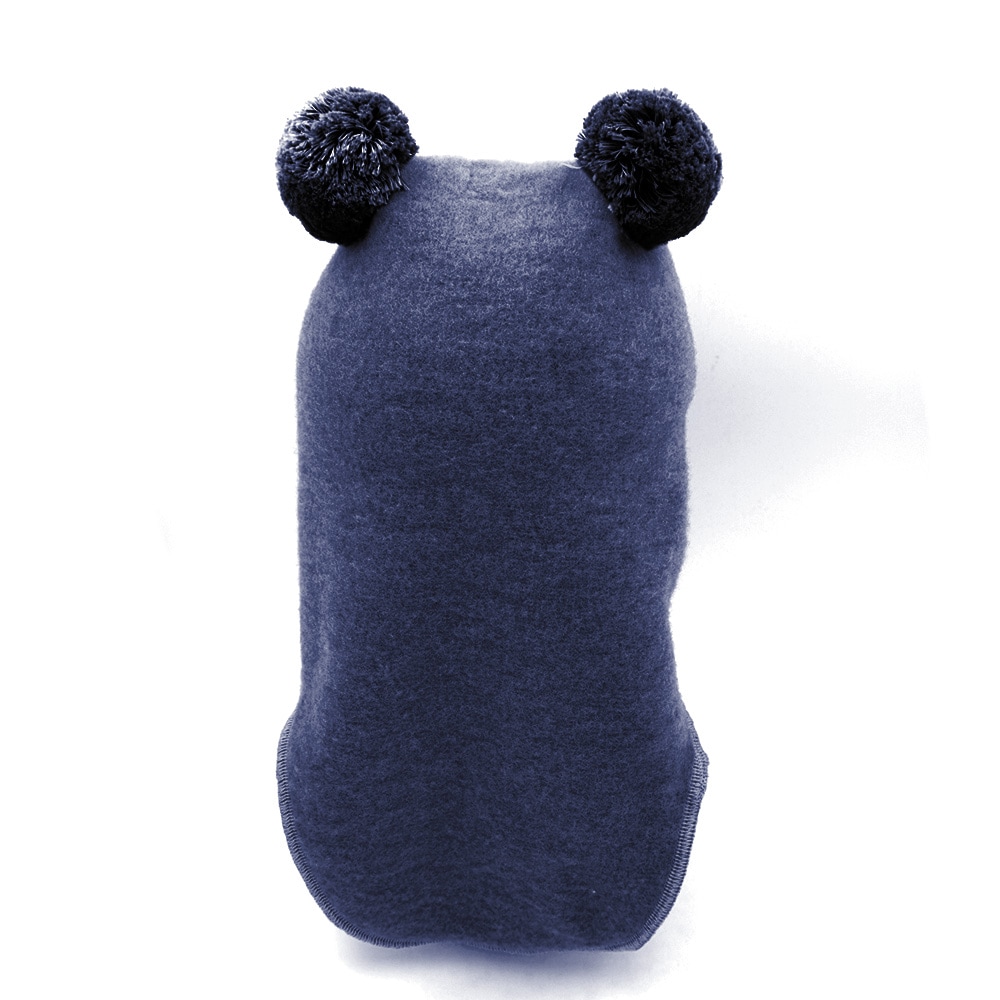 MAXIMO Schlupfmütze Wolle, gefüttert, mit zwei Bommeln, Rippstrickbünchen