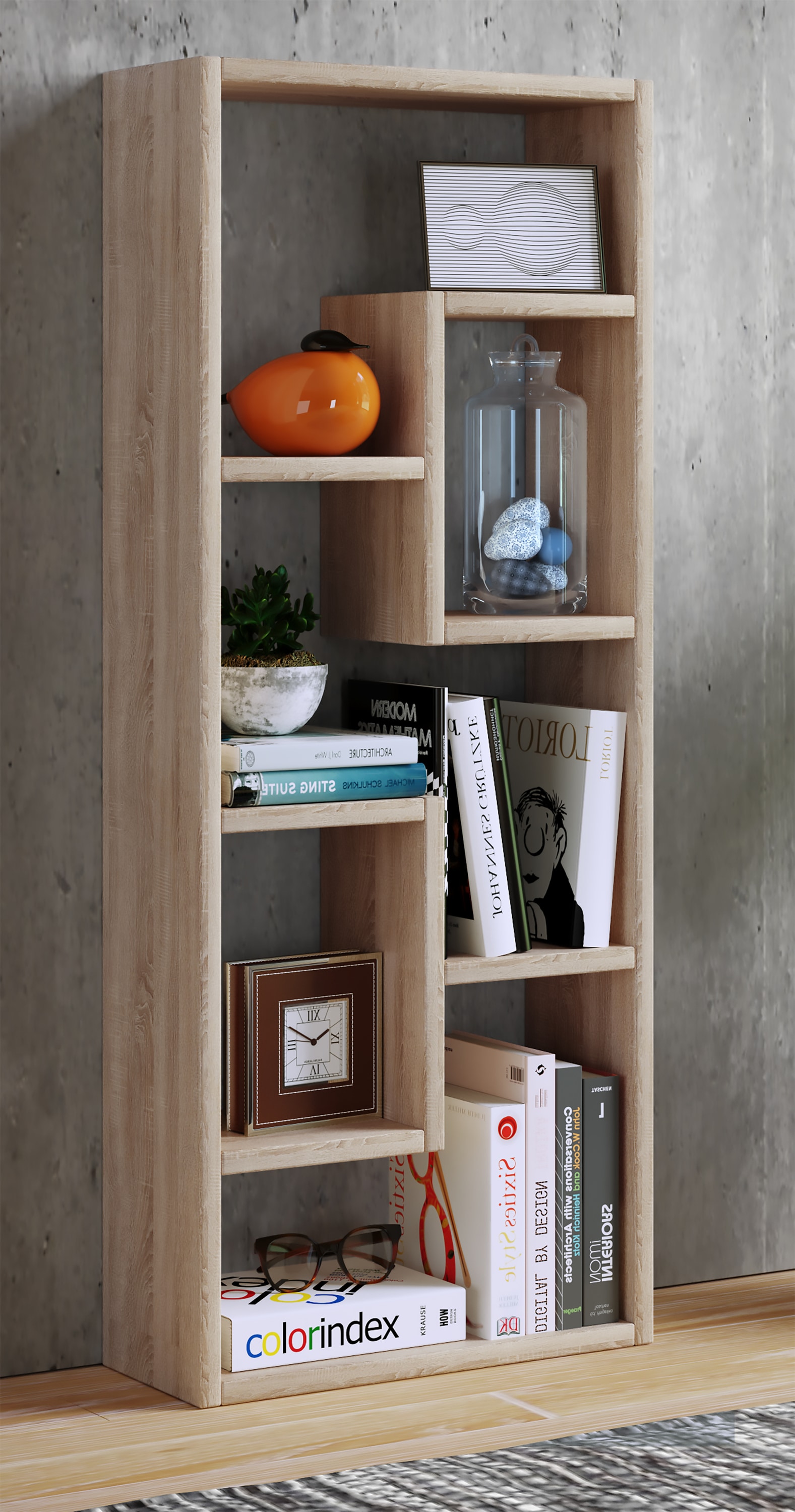 VCM Standregal »Holz Stand Regal Raumteiler Bücher Standregal Vilo«