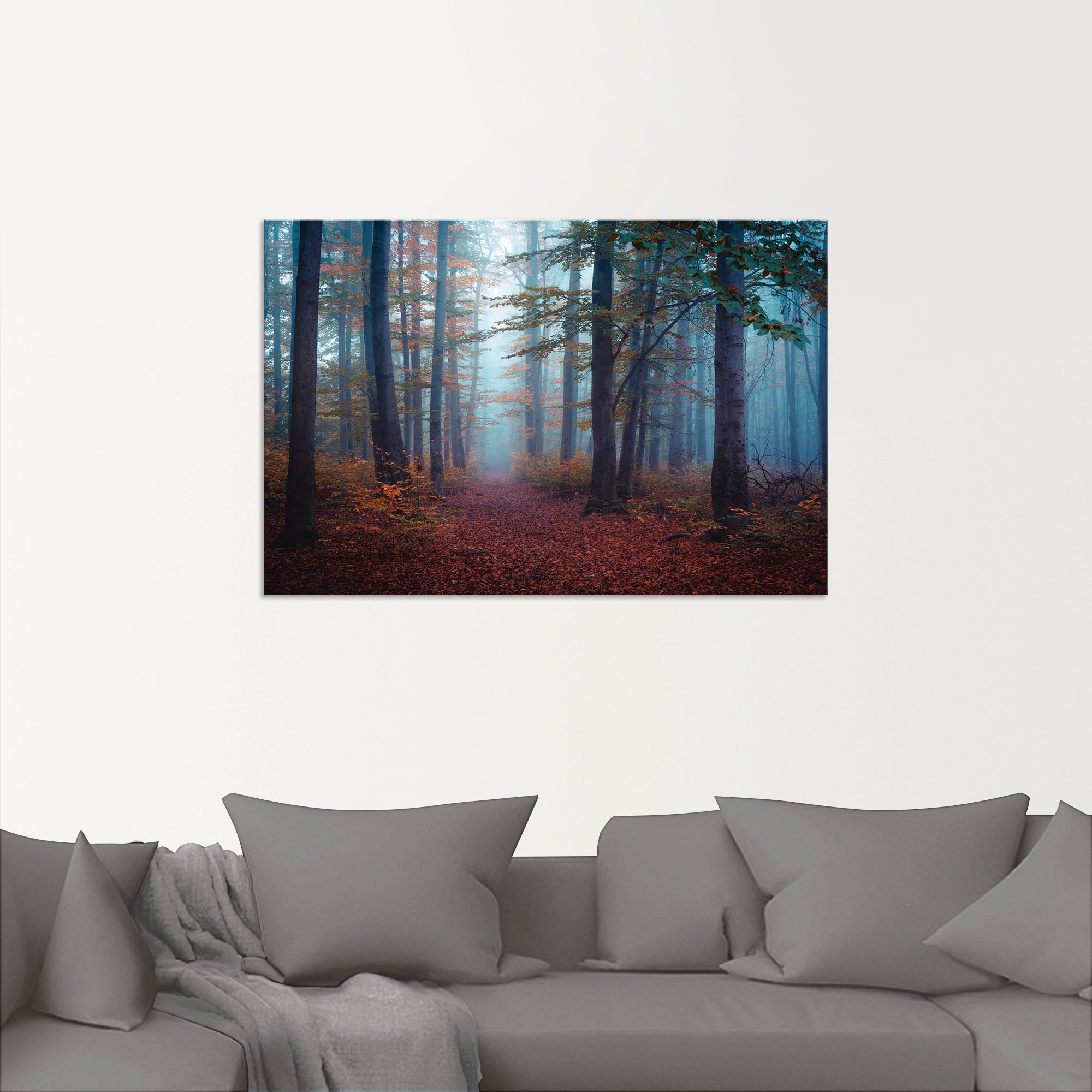 Artland Wandbild »Wald im Nebel«, Waldbilder, (1 St.), als Alubild, Outdoorbild in verschied. Größen