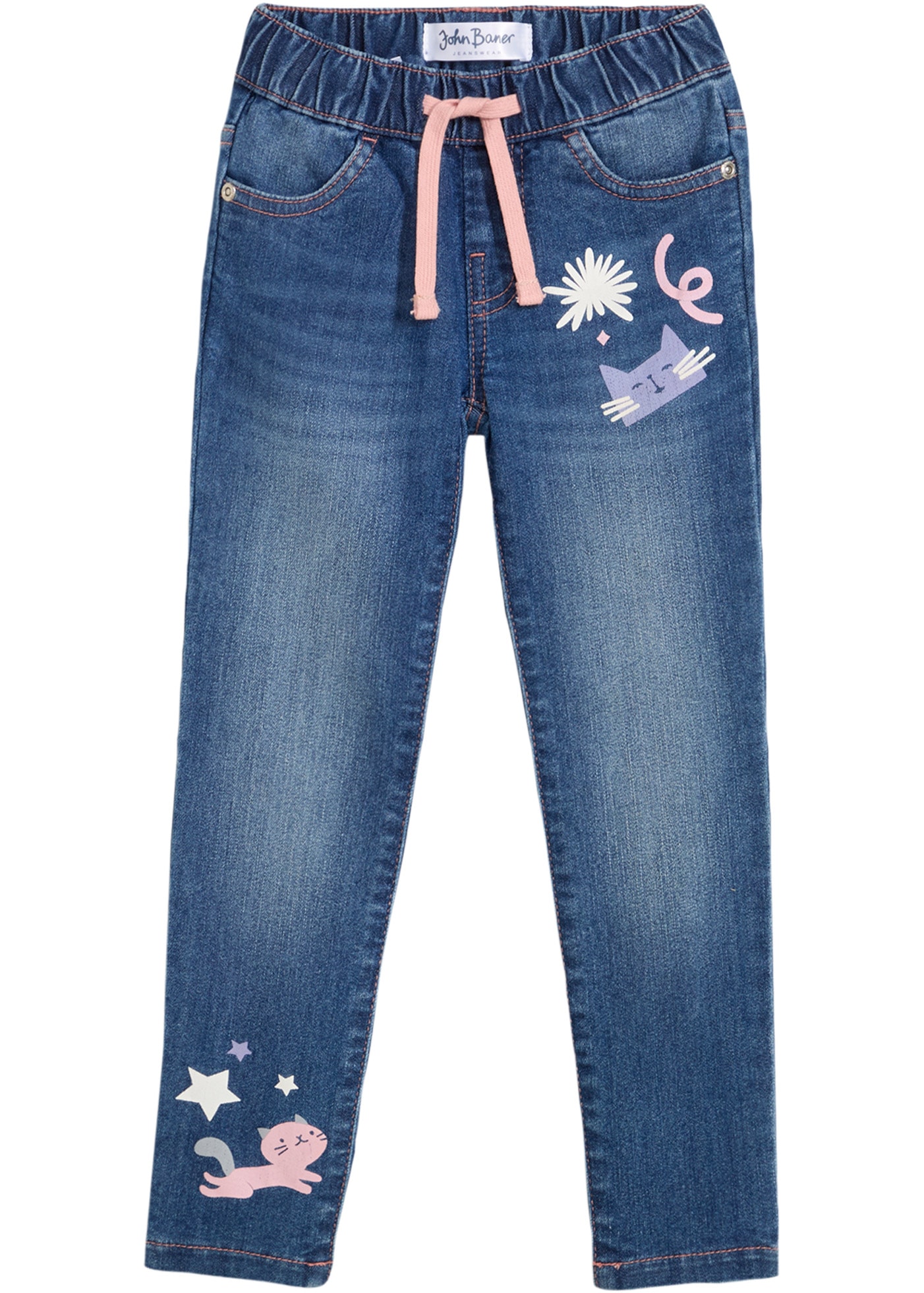 bonprix Straight-Jeans »Straight-Jeans Mid Waist« Straight-Jeans Mid Waist
