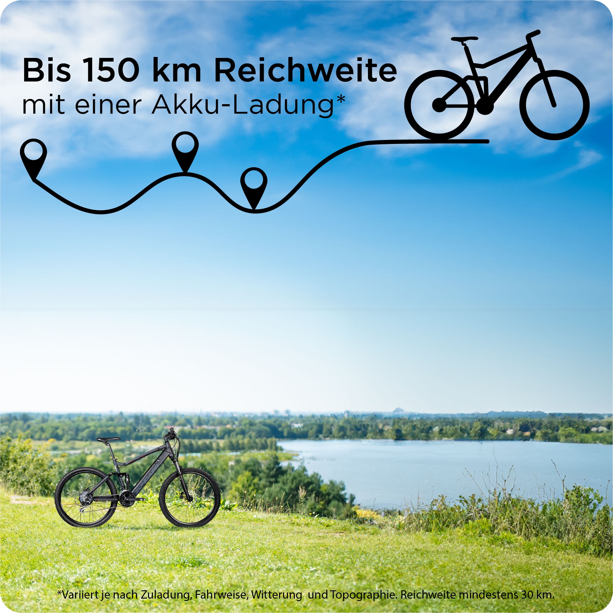 Zündapp E-Bike »XFS«, 27 Gang, Shimano, Tourney TX, Heckmotor 250 W, Pedelec, Elektrofahrrad für Damen u. Herren, MTB