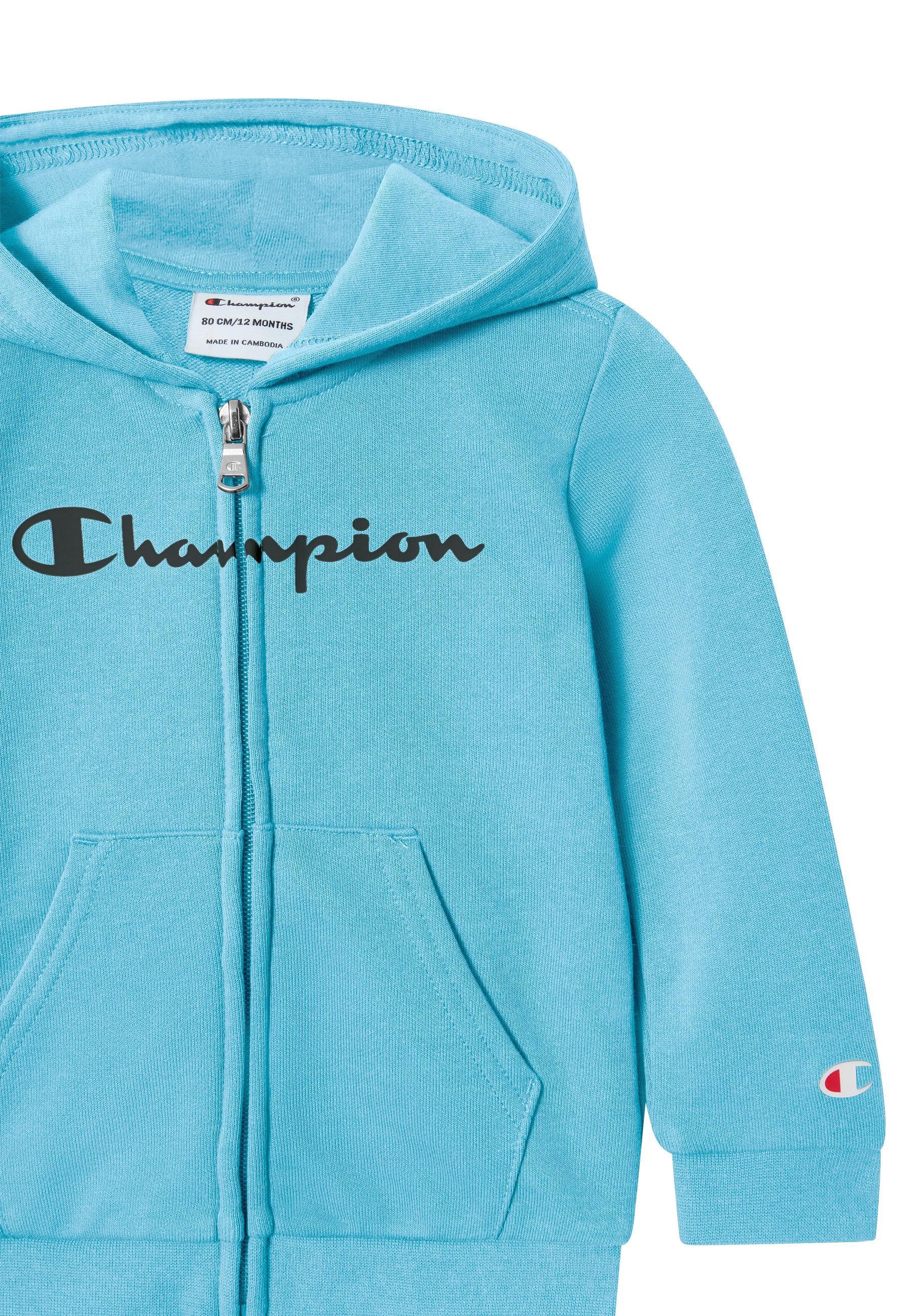 Champion Jogginganzug »Hooded Full Zip Suit« 2 tlg. 2-teiliges Set aus Jacke und passender Hose, atmungsaktiv