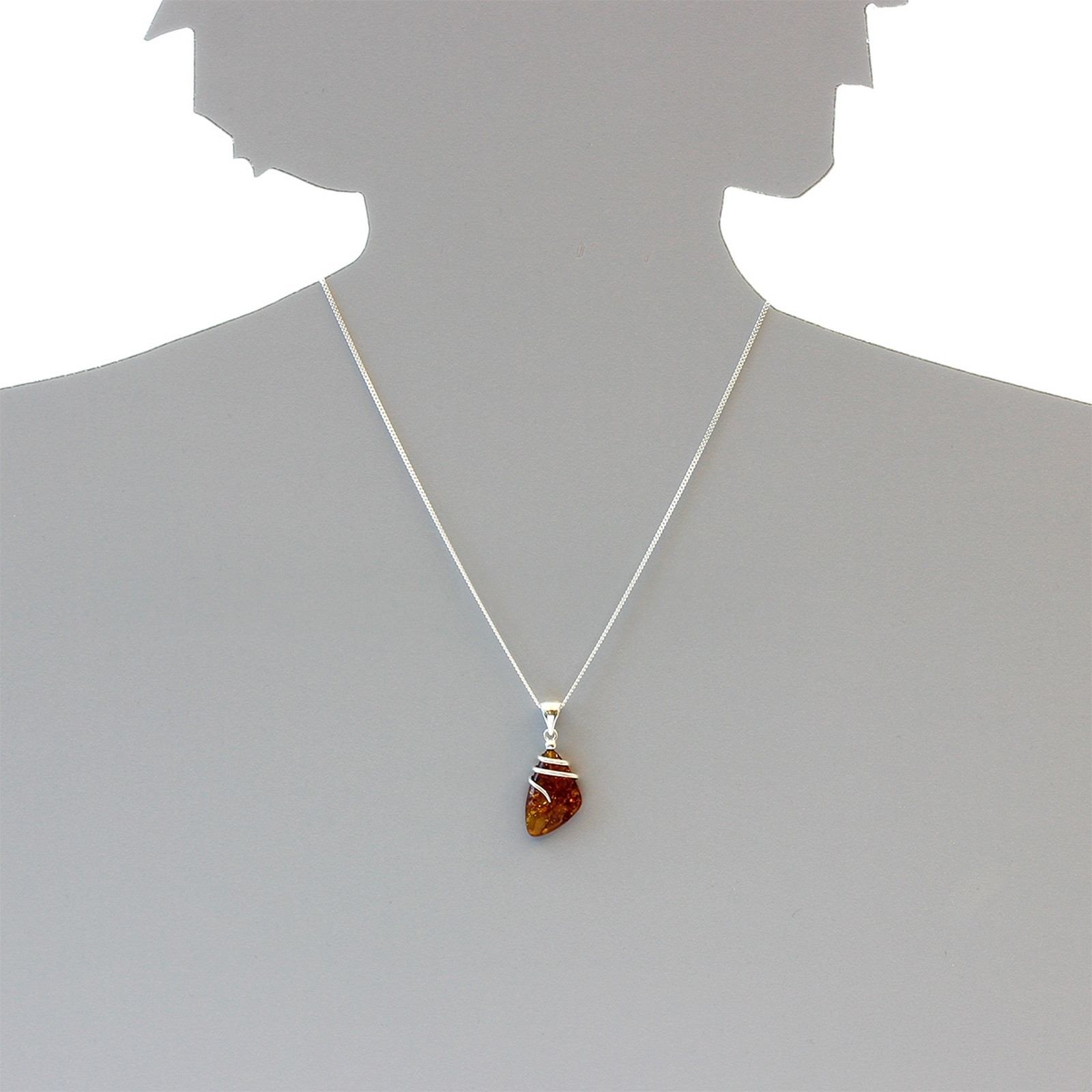 OSTSEE-SCHMUCK Kette mit Anhänger »- Danica - Silber 925/000 - Bernstein«
