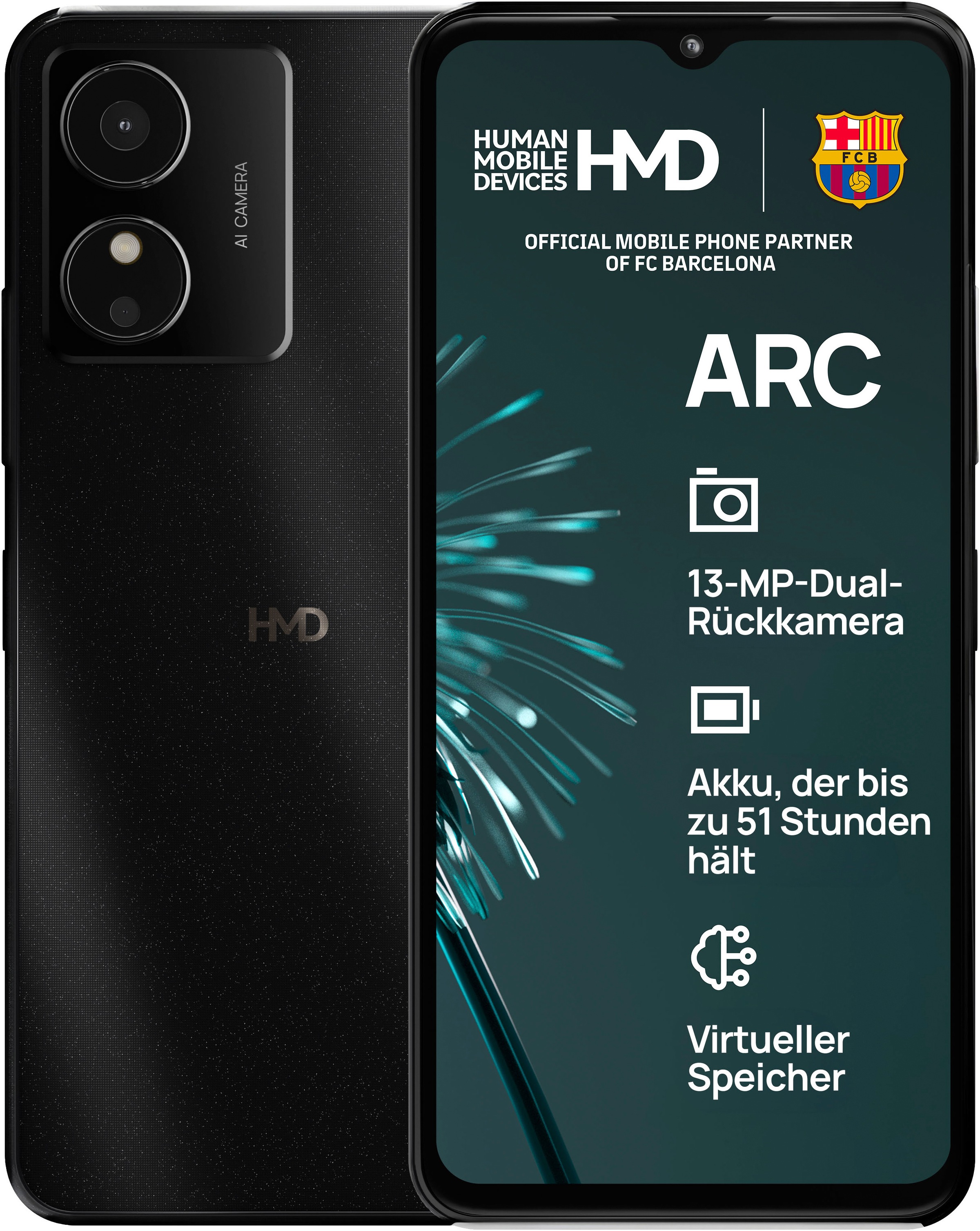 Hmd Smartphone »Arc« schwarz in schwarz