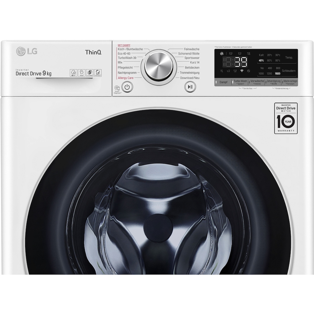 LG Waschmaschine »F6WV709P1«, F6WV709P1, 9 kg, 1600 U/min