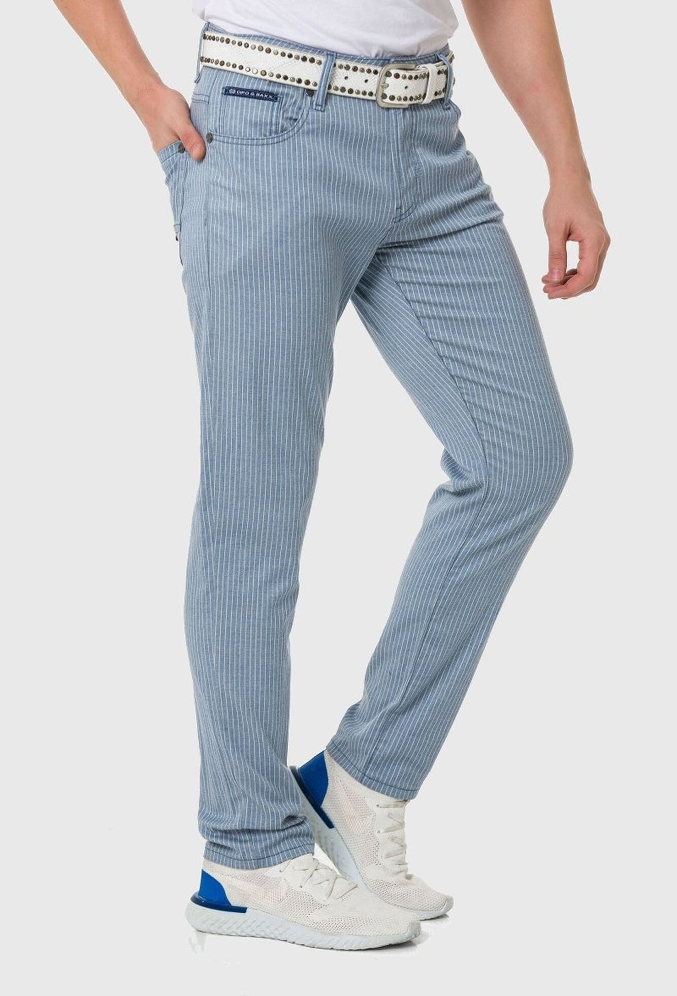 Cipo & Baxx Stoffhose »Cipo & Baxx Hose«  im dezenten Streifen-Look