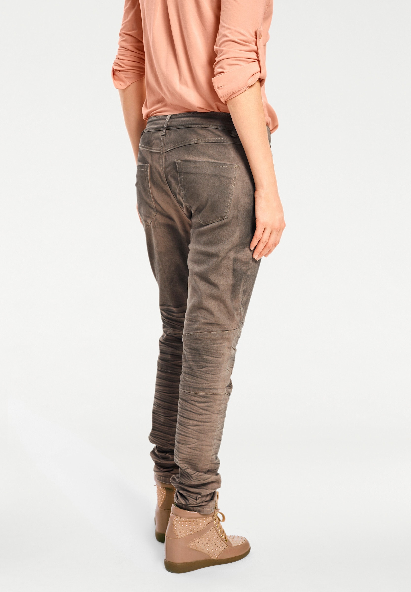 heine Boyfriend-Hose »Boyfriend Hose Boyfriend-Hose Oil-Dyed-Optik«