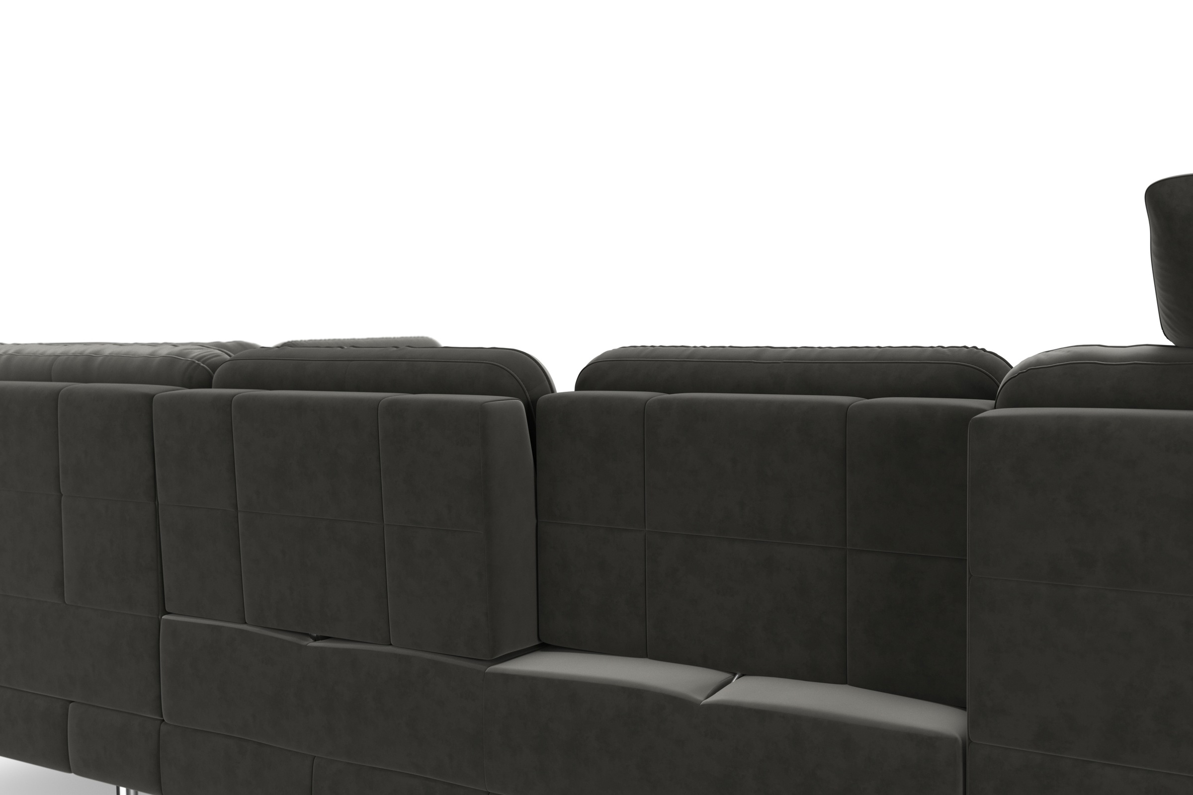 sit&more Wohnlandschaft »Bendigo U-Form«, inklusive Sitztiefenverstellung, Bodenfreiheit 15 cm, in 2 Fußfarben