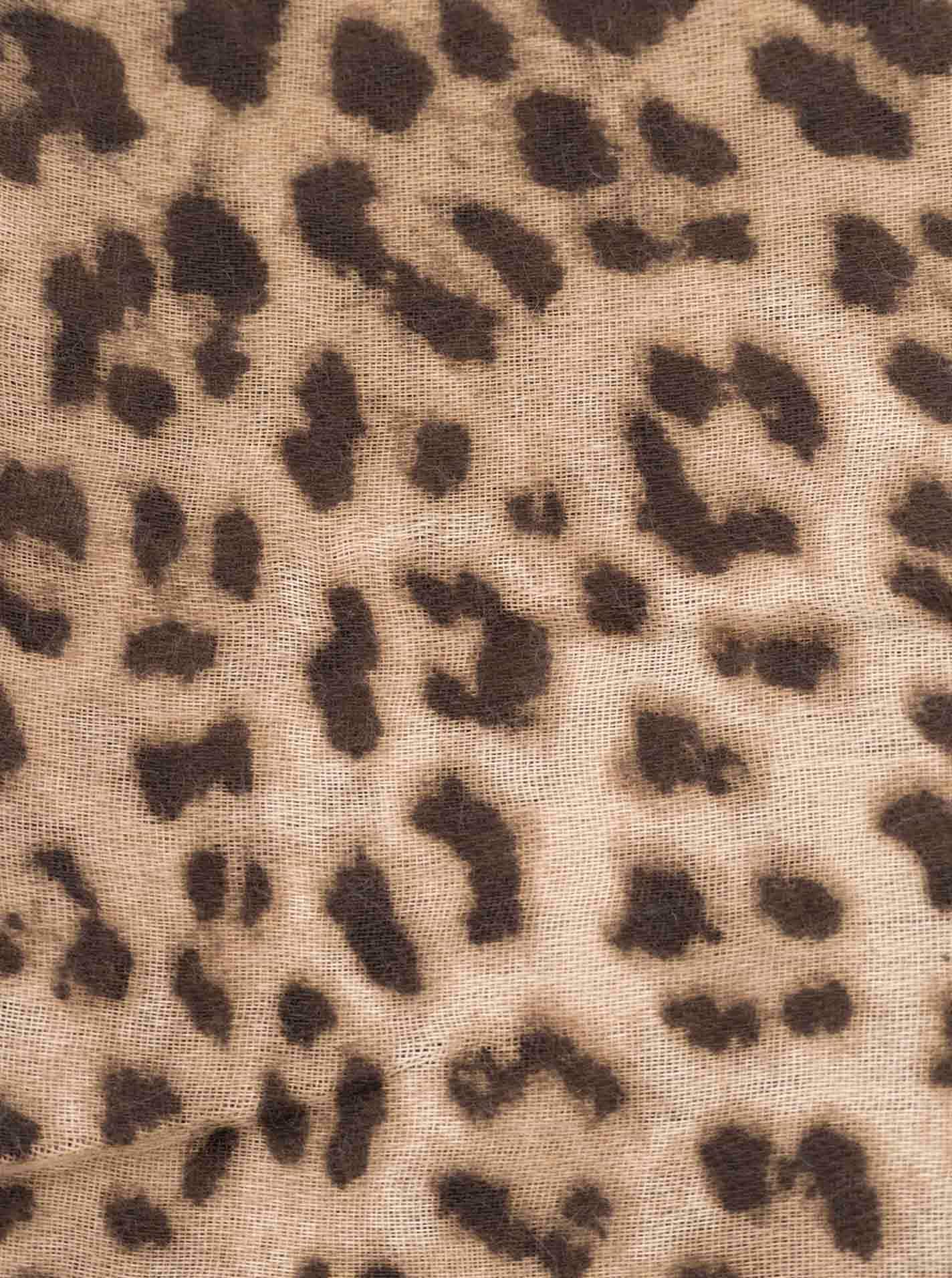 Zwillingsherz Schal »"Print Leo"« Leomuster, Fransen an den Enden