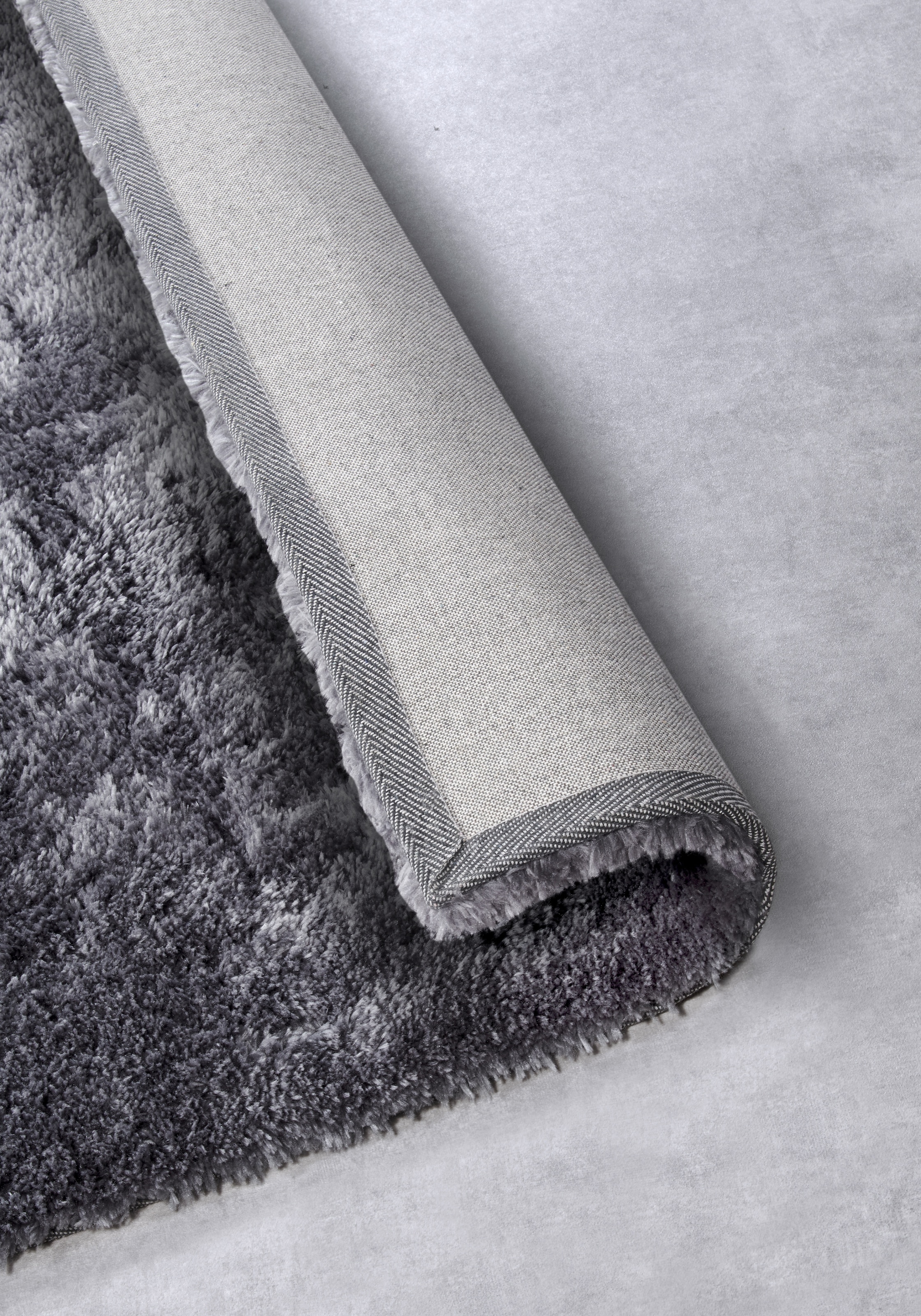 HANSE Home Hochflor-Teppich »Olaf«, rechteckig, 38 mm Höhe, Langflor, Shaggy, einfarbig, flauschig, weich, glänzend, modern, uni