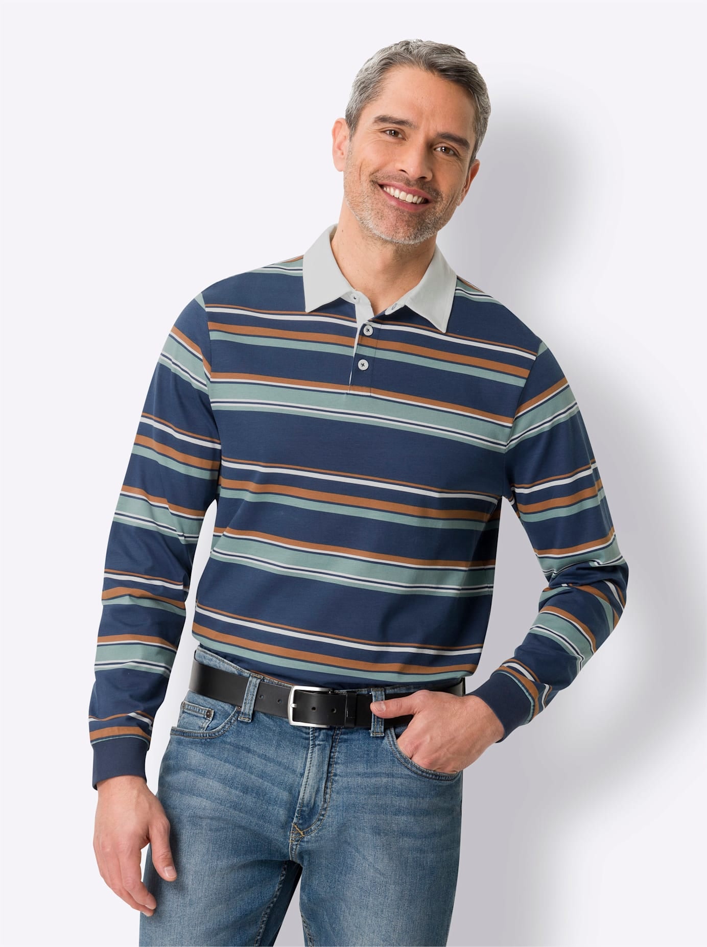 Classic Poloshirt »Langarm-Poloshirt«, (1 tlg.)